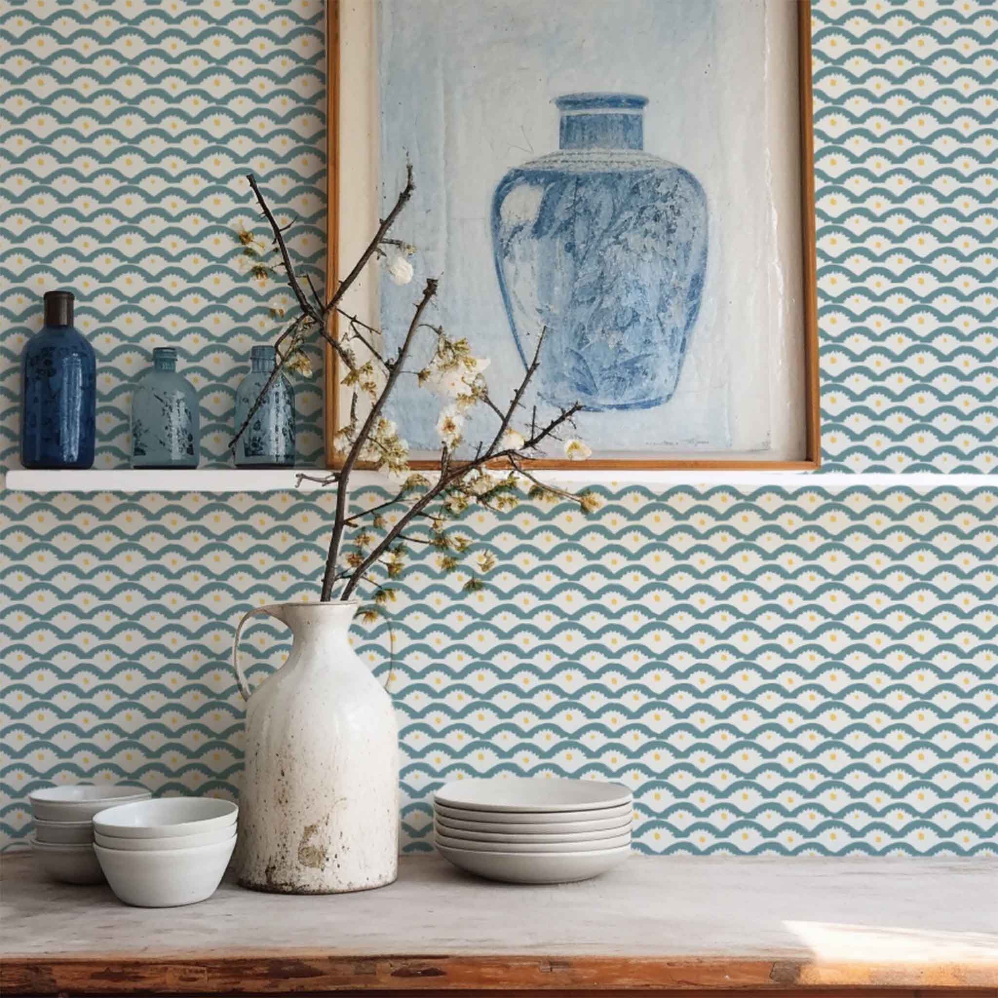 Wiggly Squiggly Wallpaper Annika Reed Studio