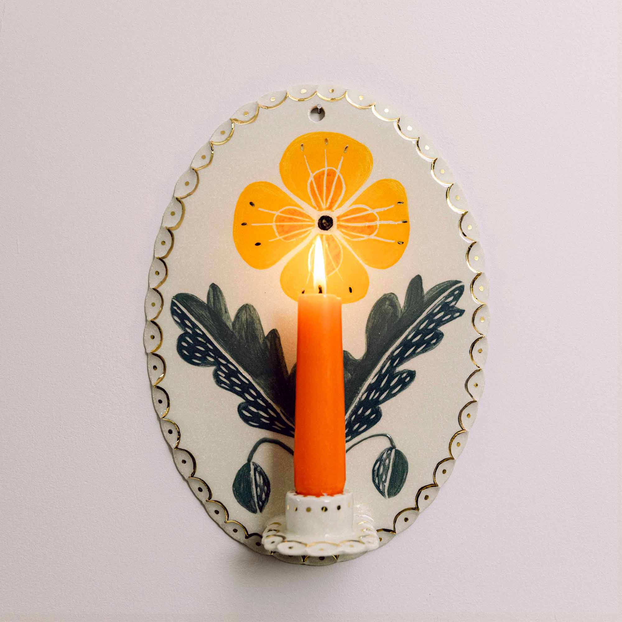 Poppy Candle Sconce Bonfire Workshop