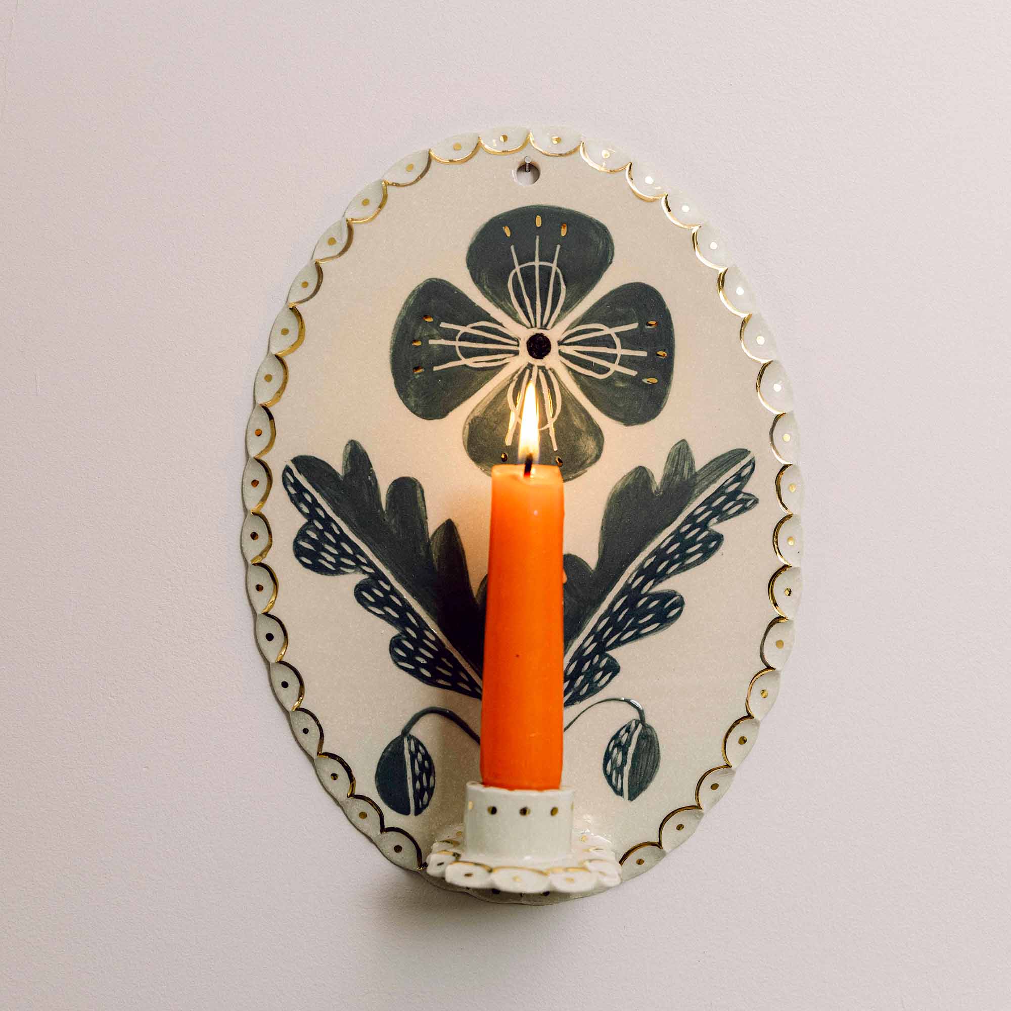 Poppy Candle Sconce Bonfire Workshop