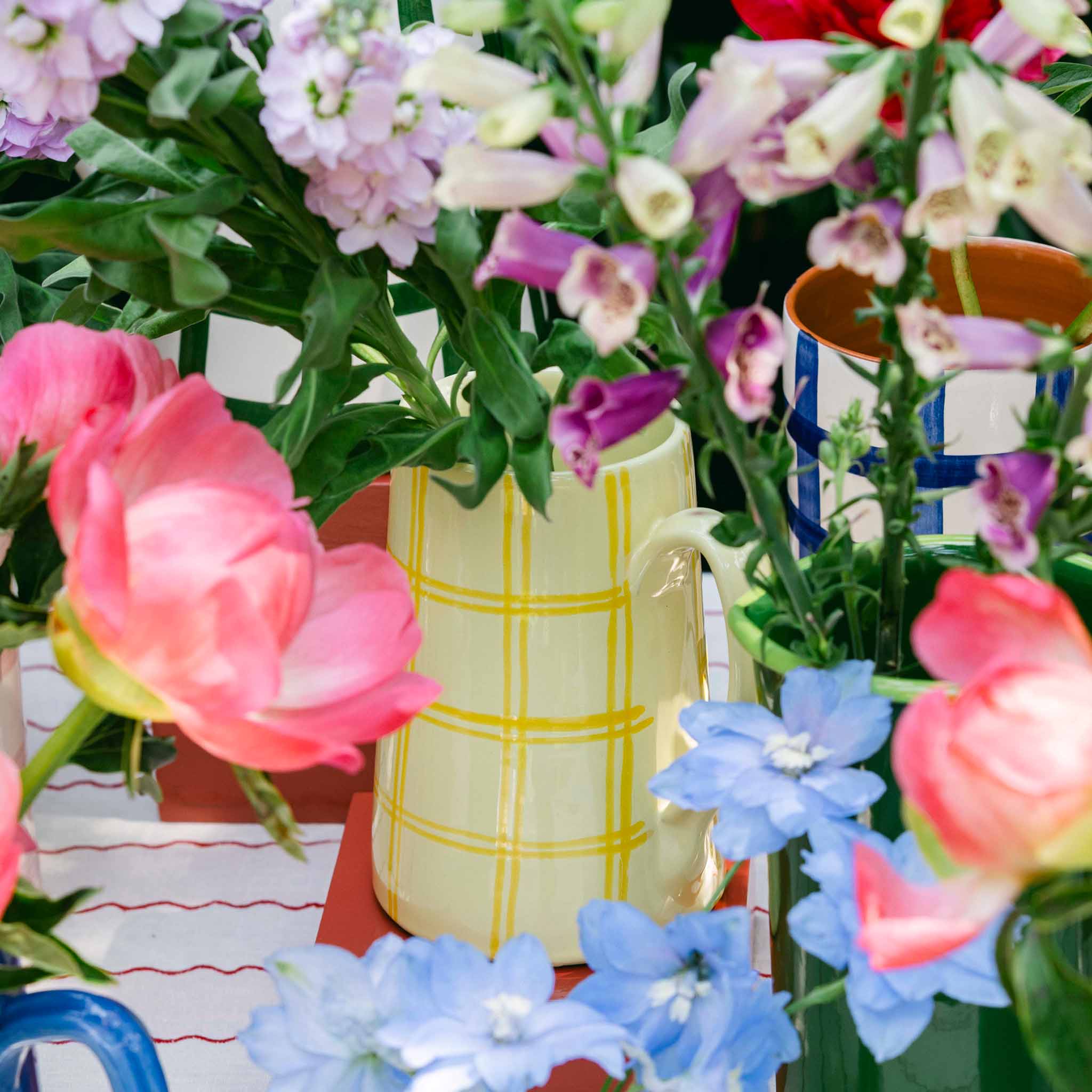 Gingham Jug