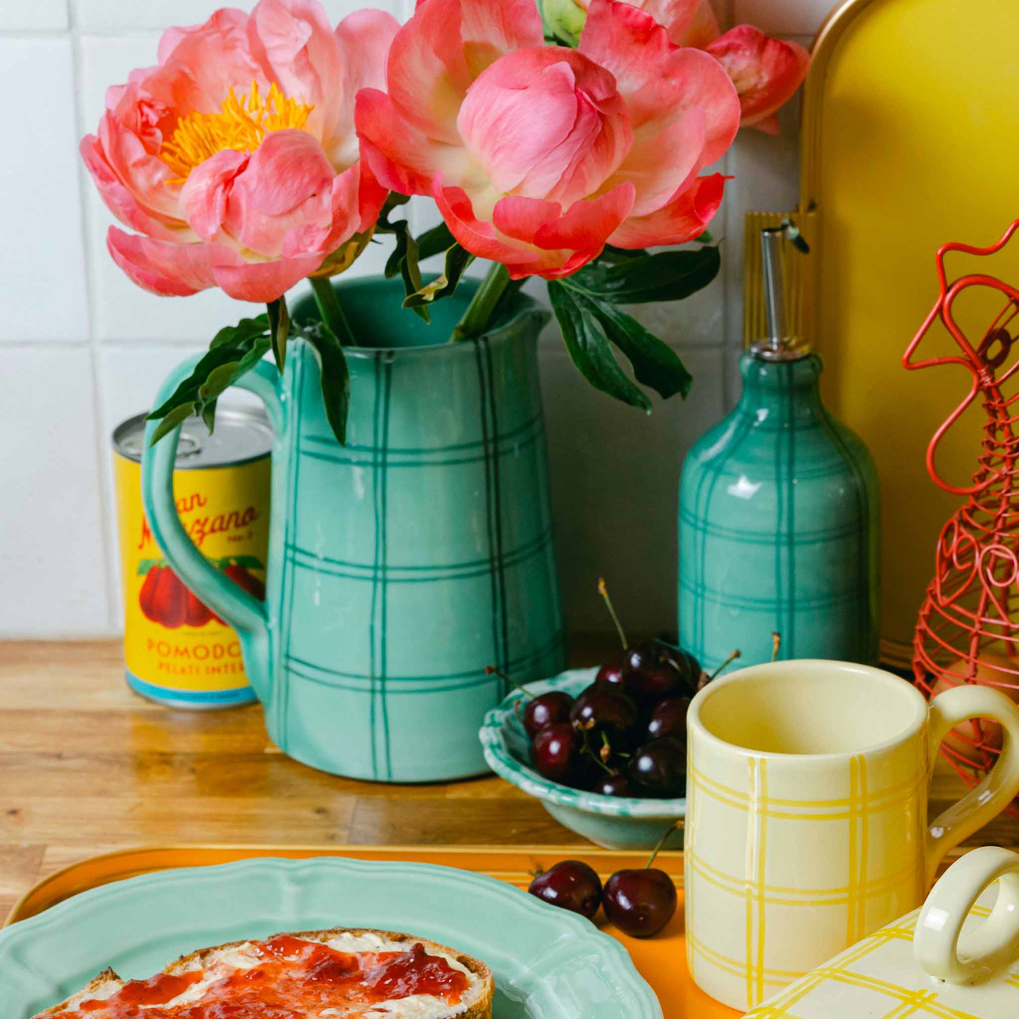 Gingham Jug