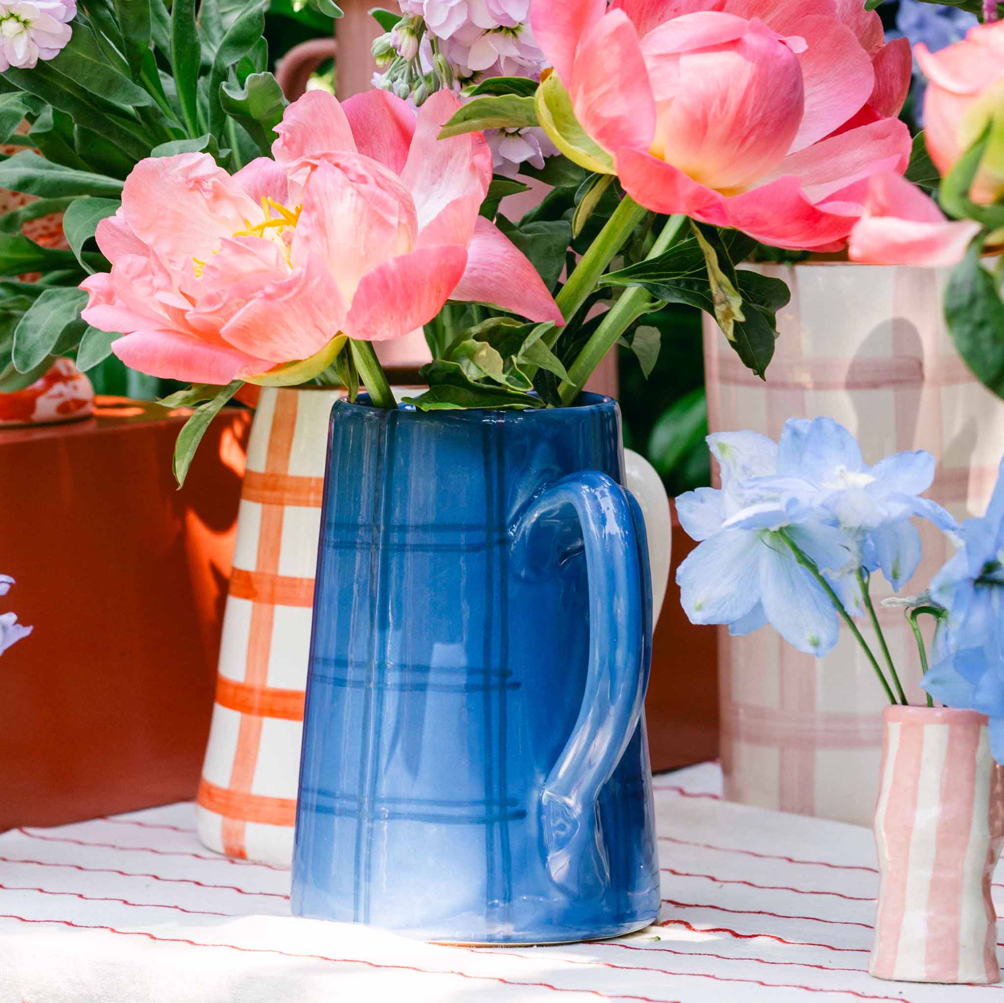Gingham Jug