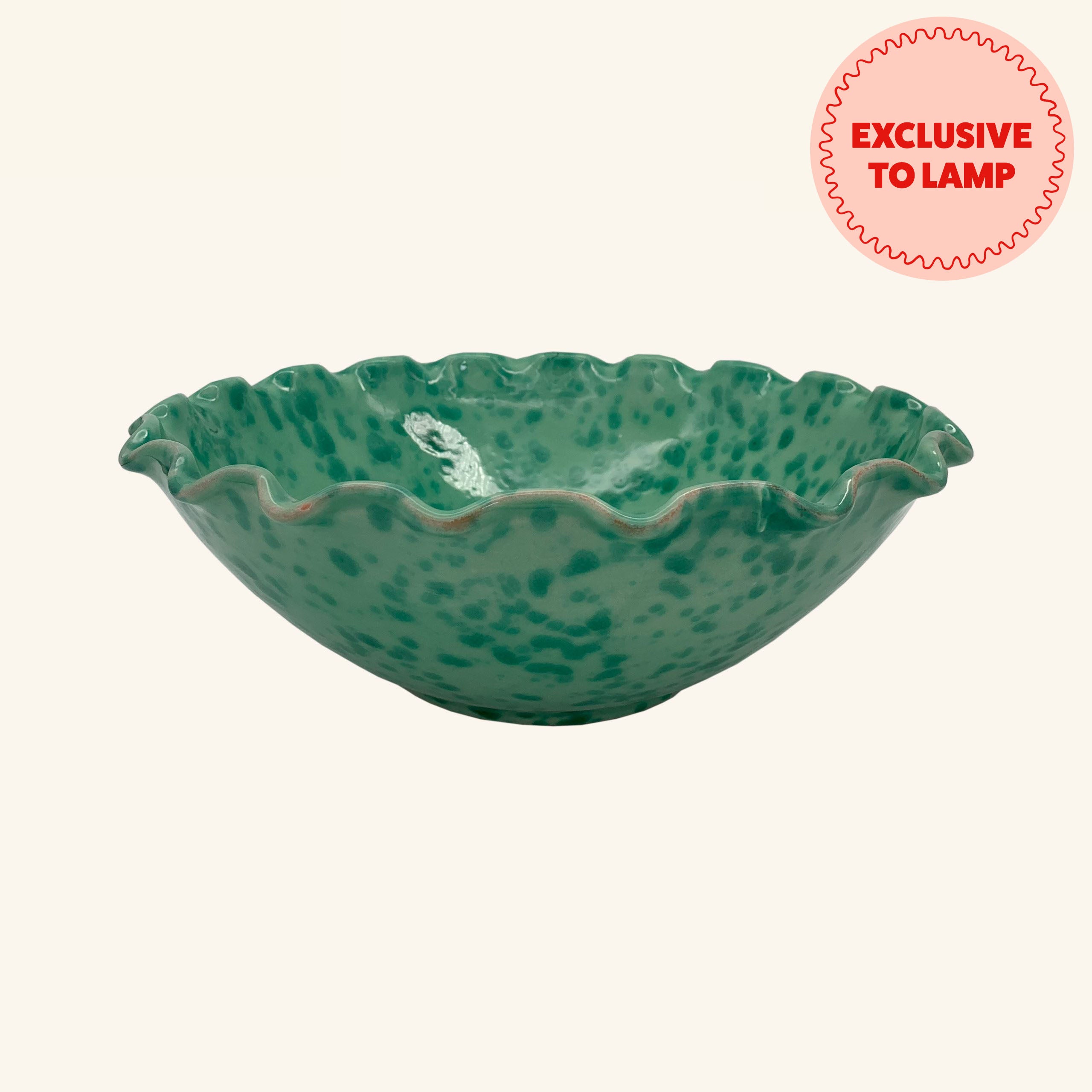 Large Splatterware Wavy Bowl LAMP LDN