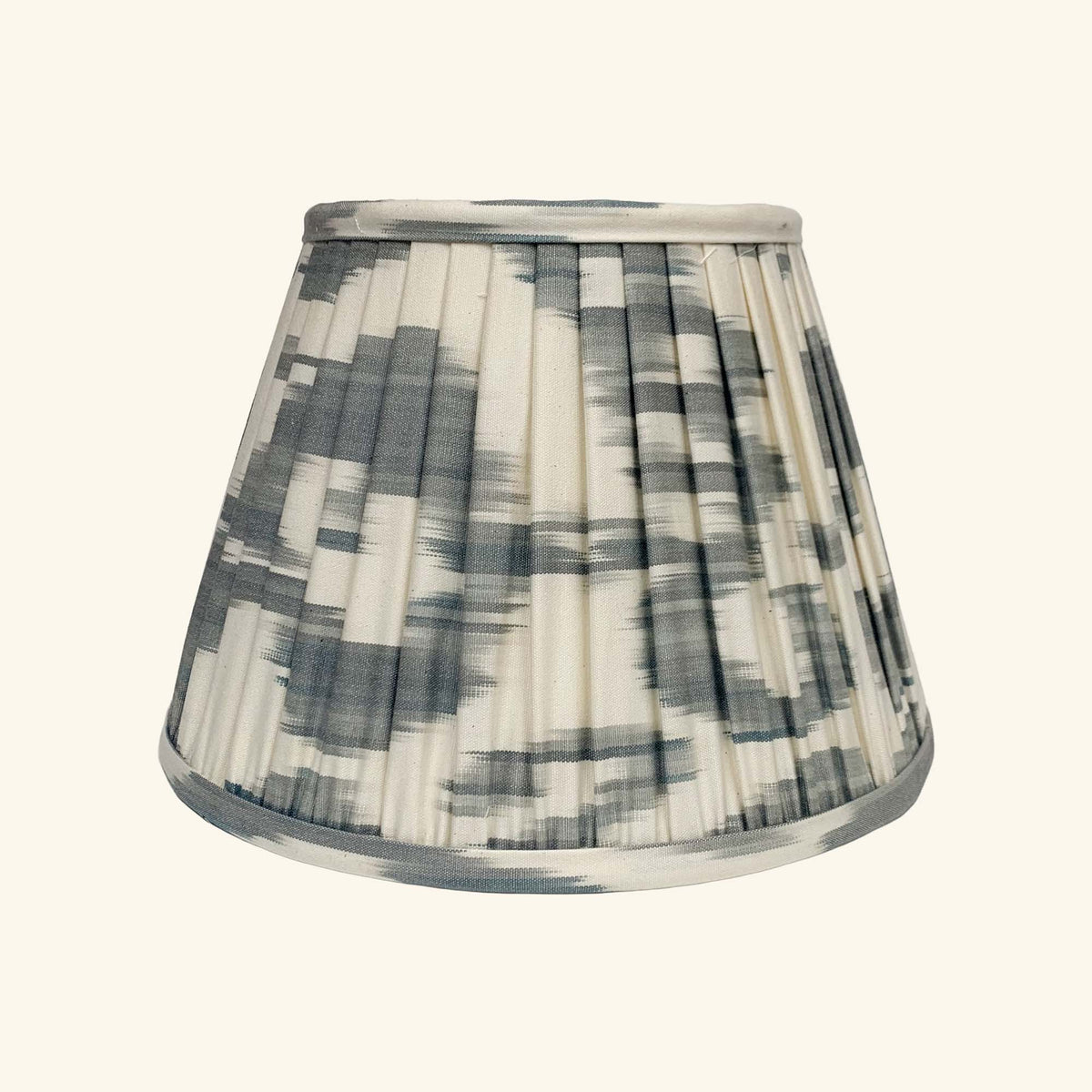 Ikat Lampshade Grey & Cream