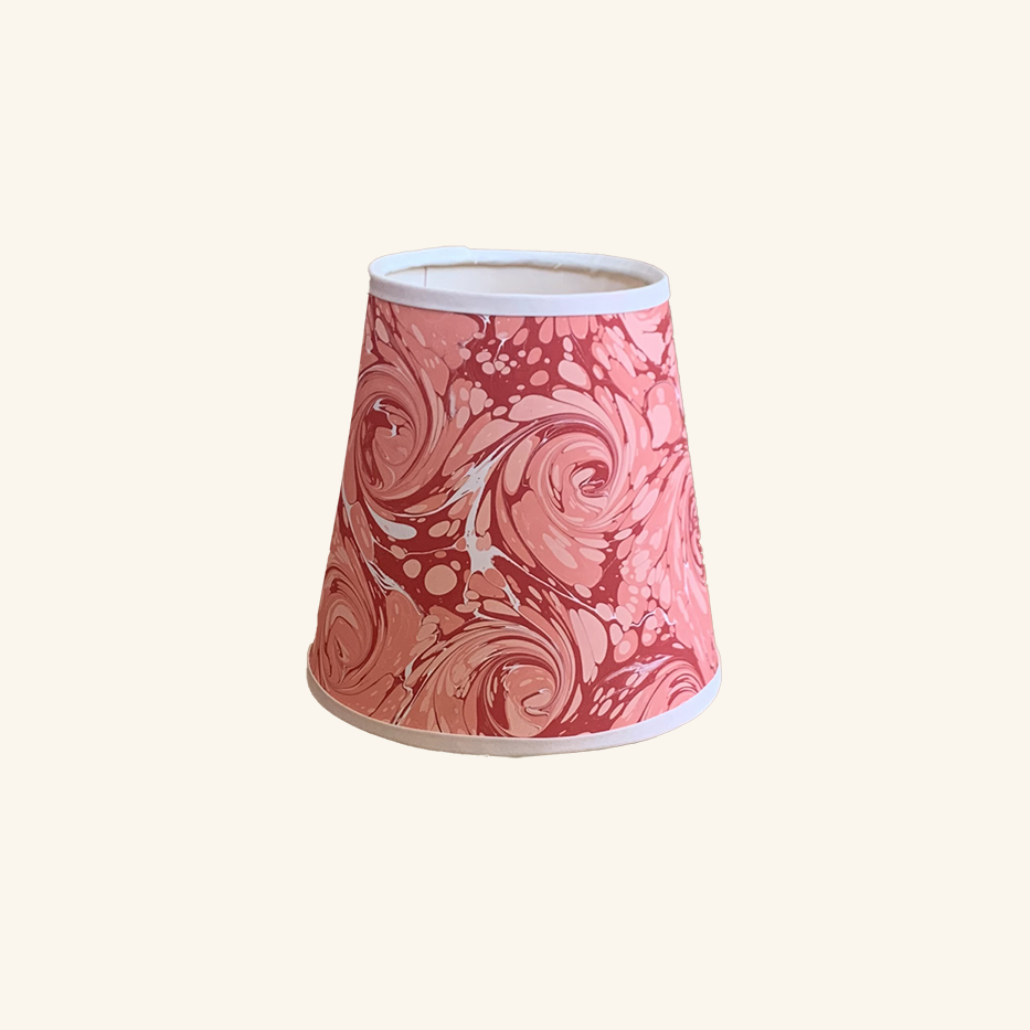 Paper Shade Wall Light - Pink and Red Viennese Curl