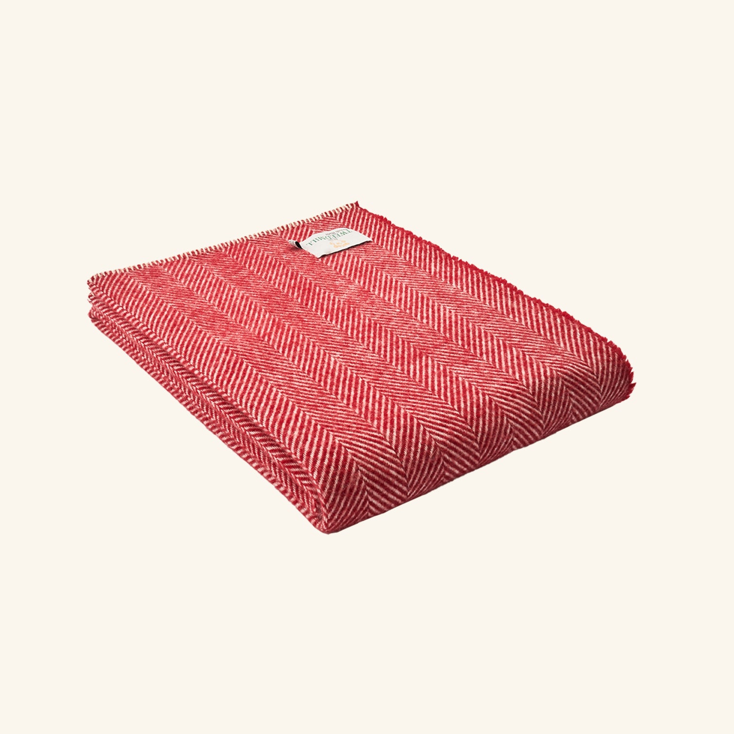 Pure New Wool Throw With Blanket Stitch Throw