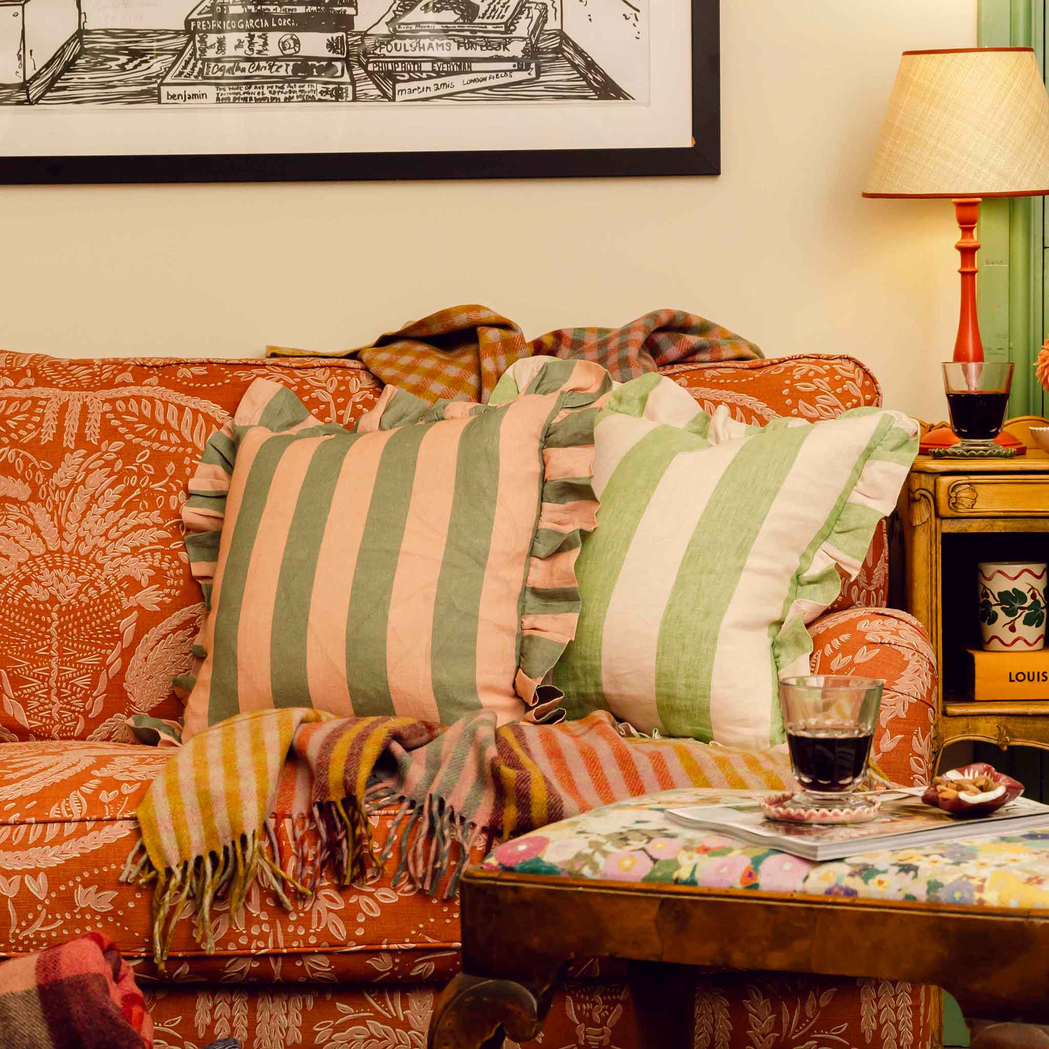 Wide Stripe Cushion Amuse la Bouche