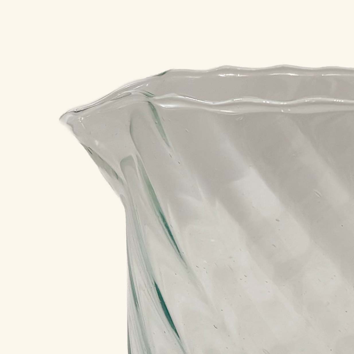 Moroccan Fluted Glass Pitcher