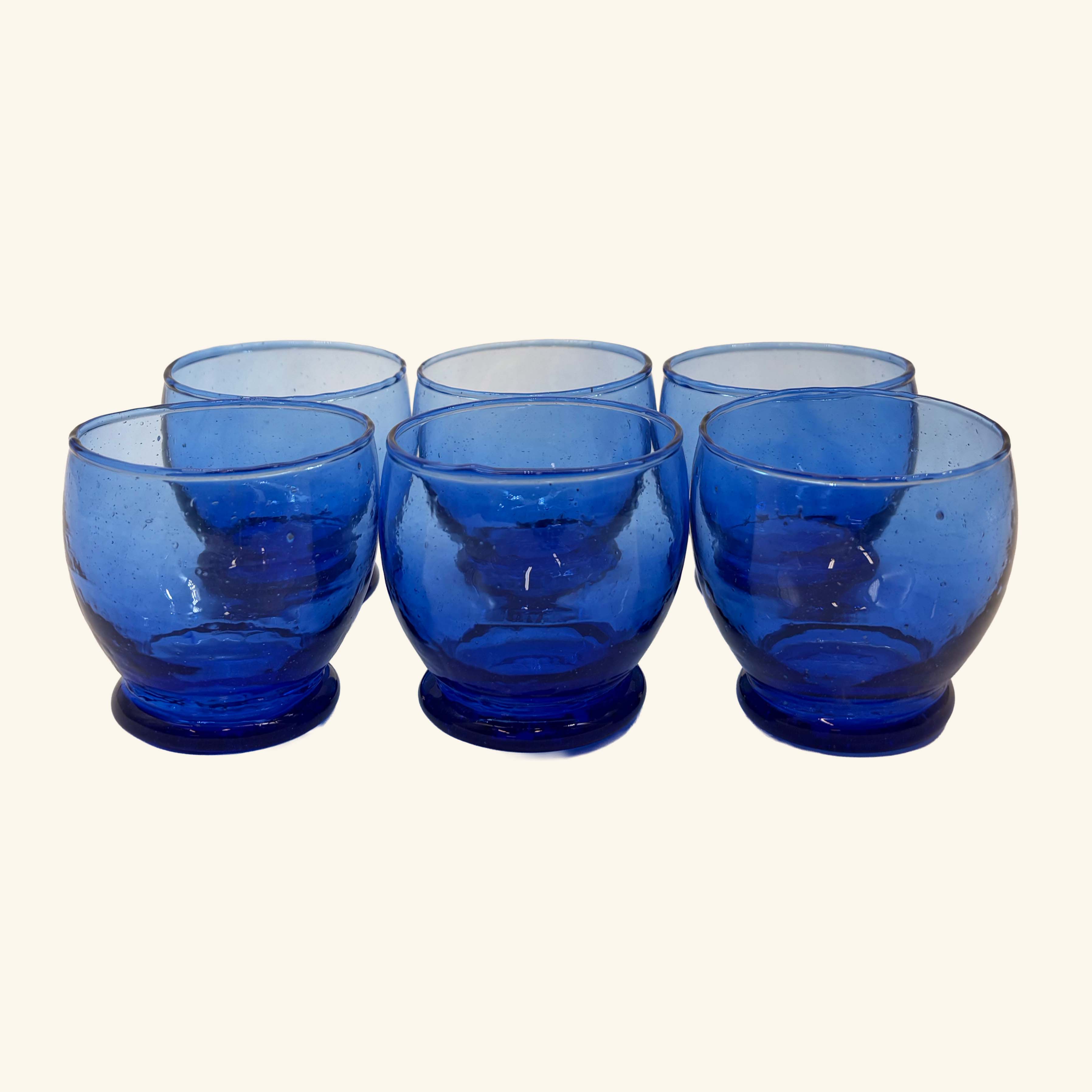 Set of 6 Round Moroccan Glasses