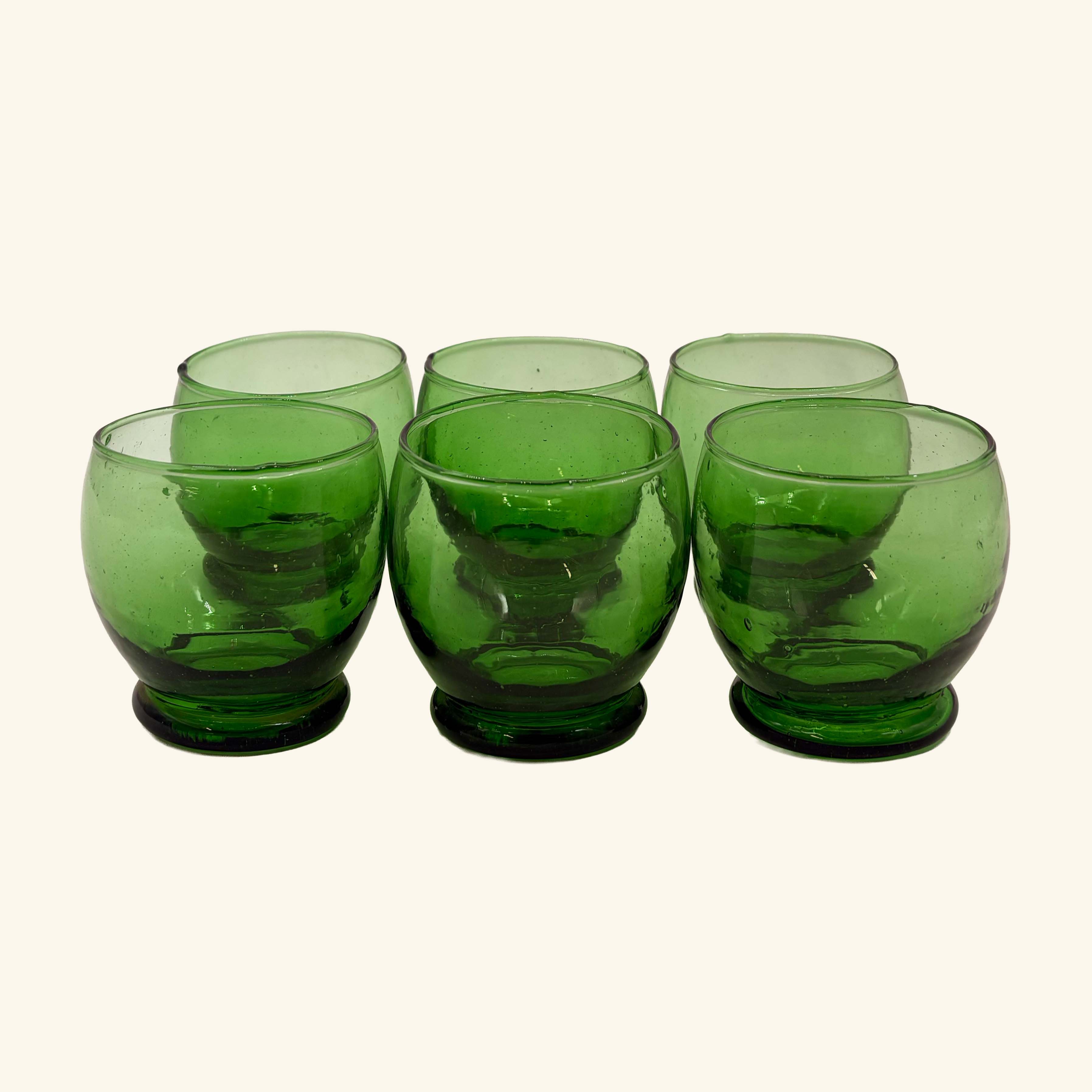 Set of 6 Round Moroccan Glasses
