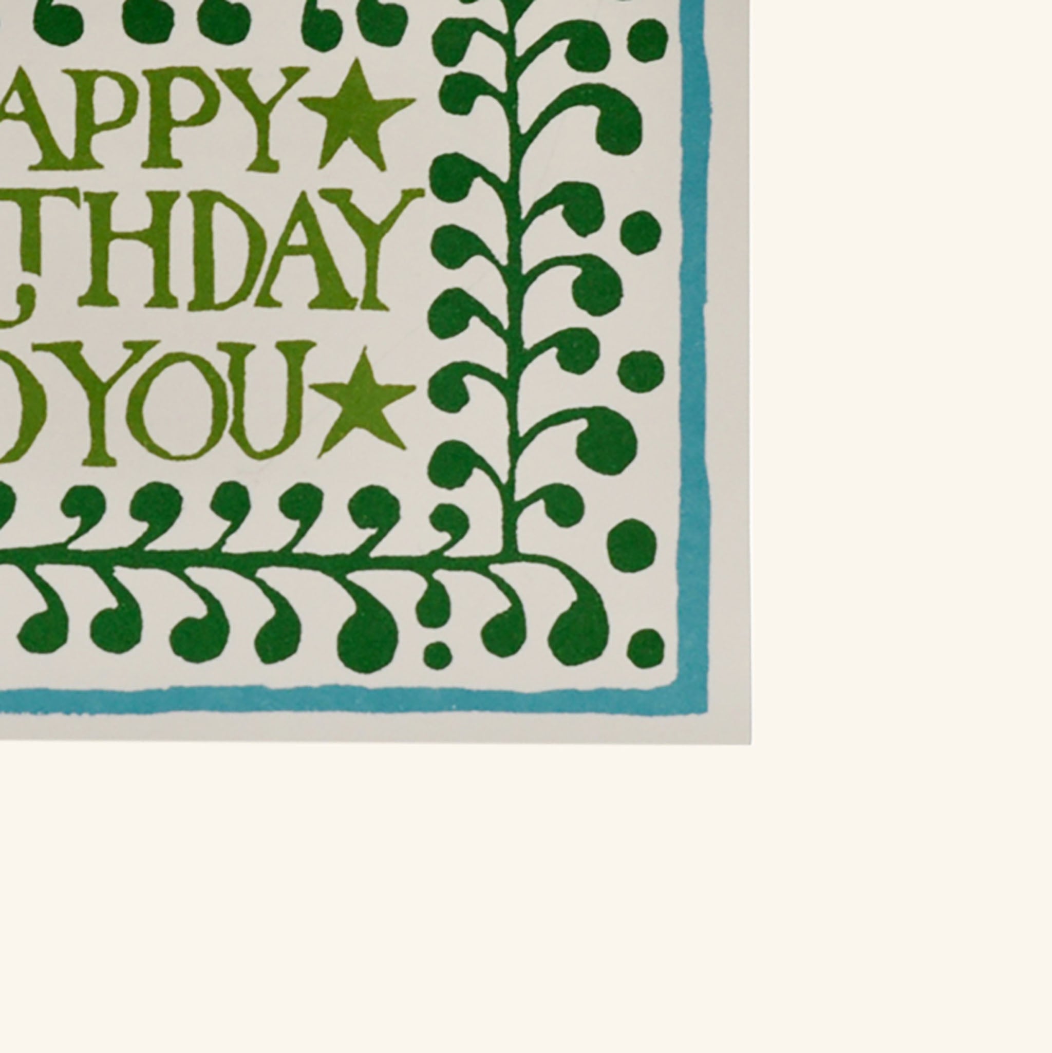 Happy Birthday Comma Border Card