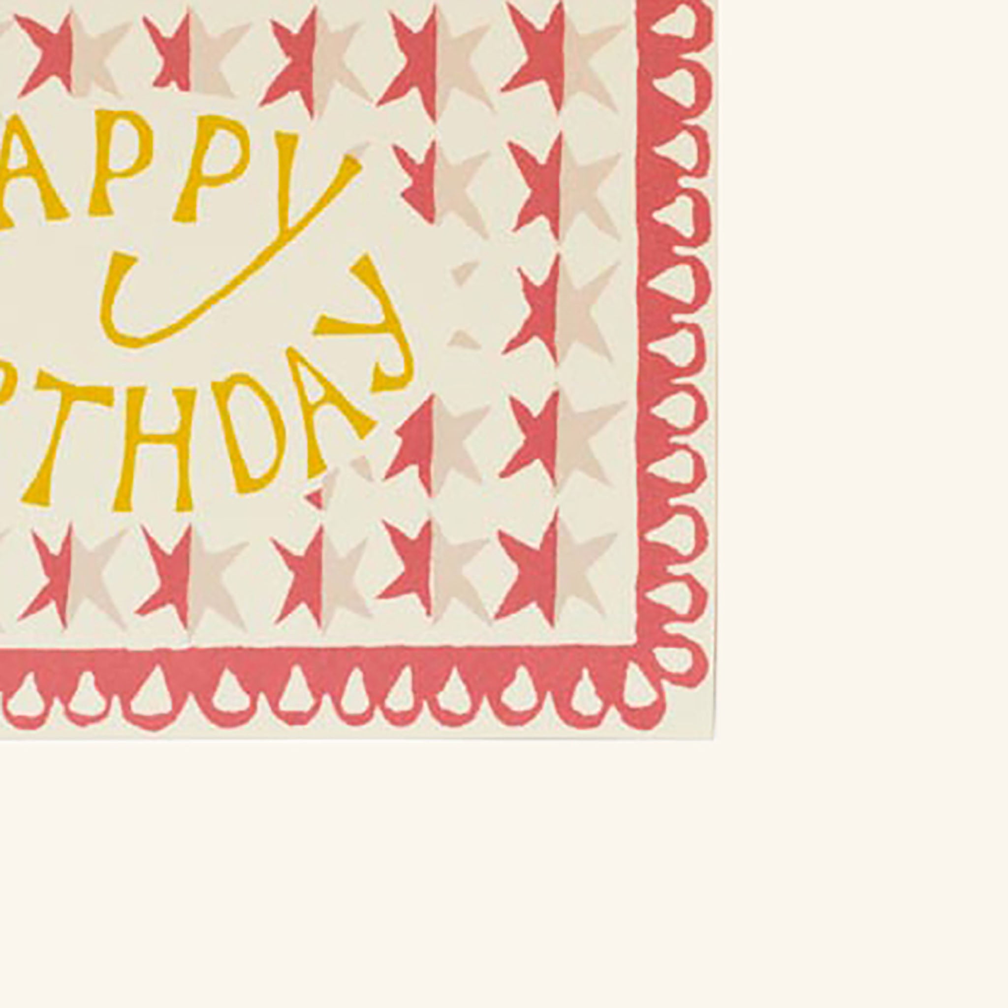 Happy Birthday Stars Card Cambridge Imprint