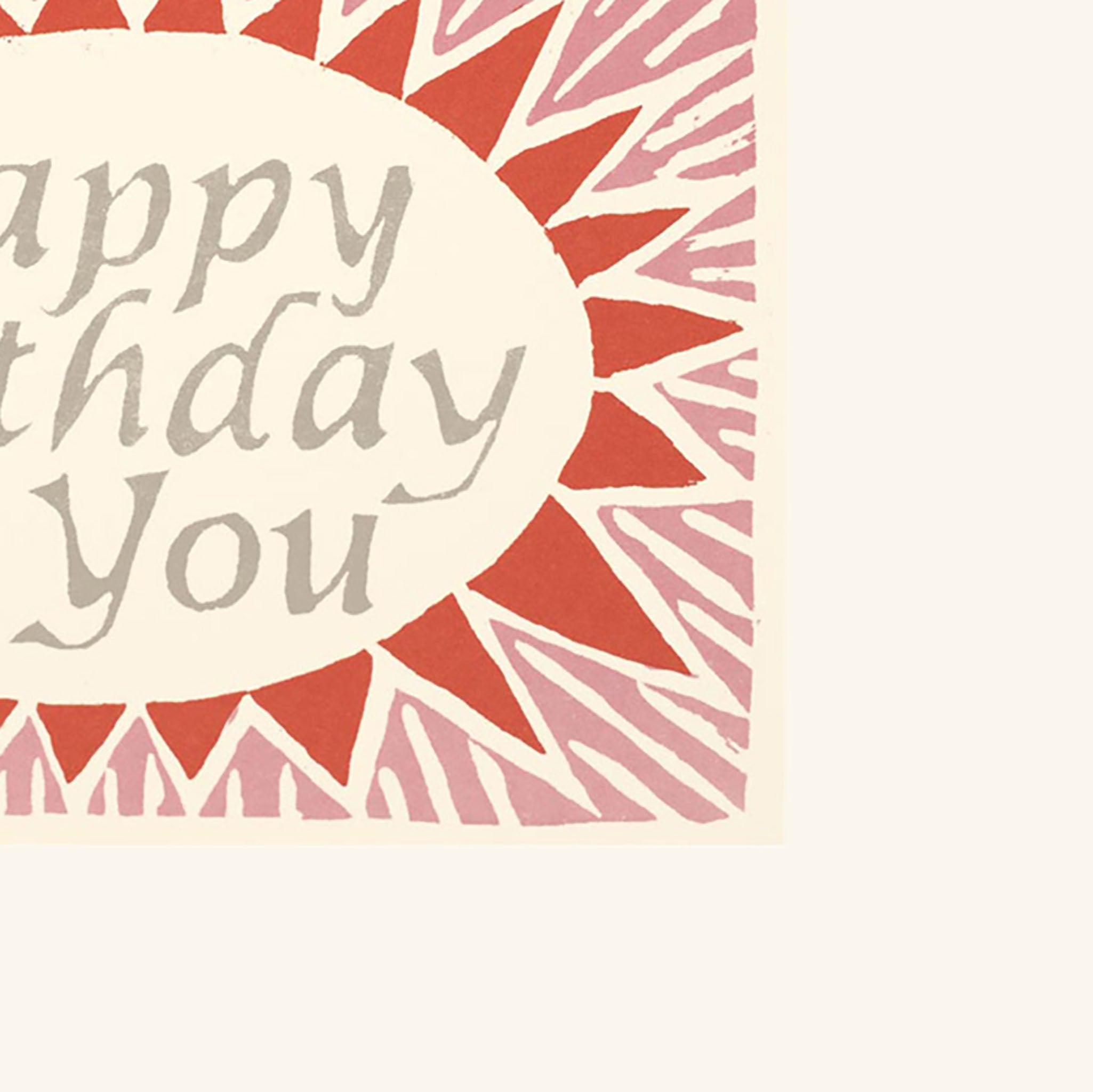 Happy Birthday To You Pink and Red Card