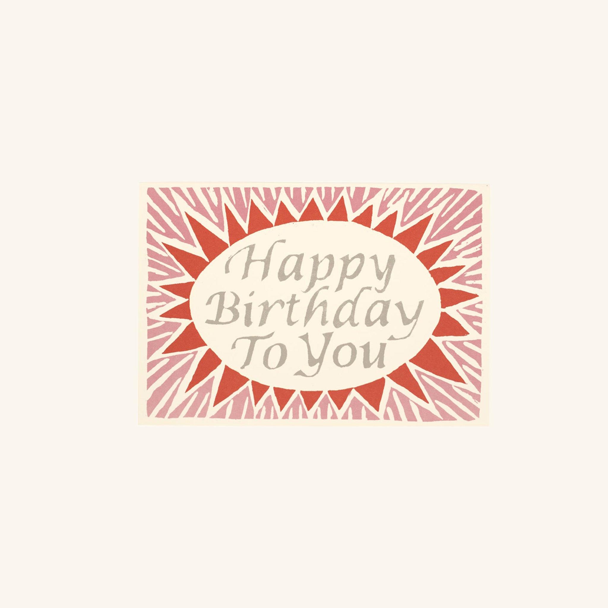 Happy Birthday To You Pink and Red Card