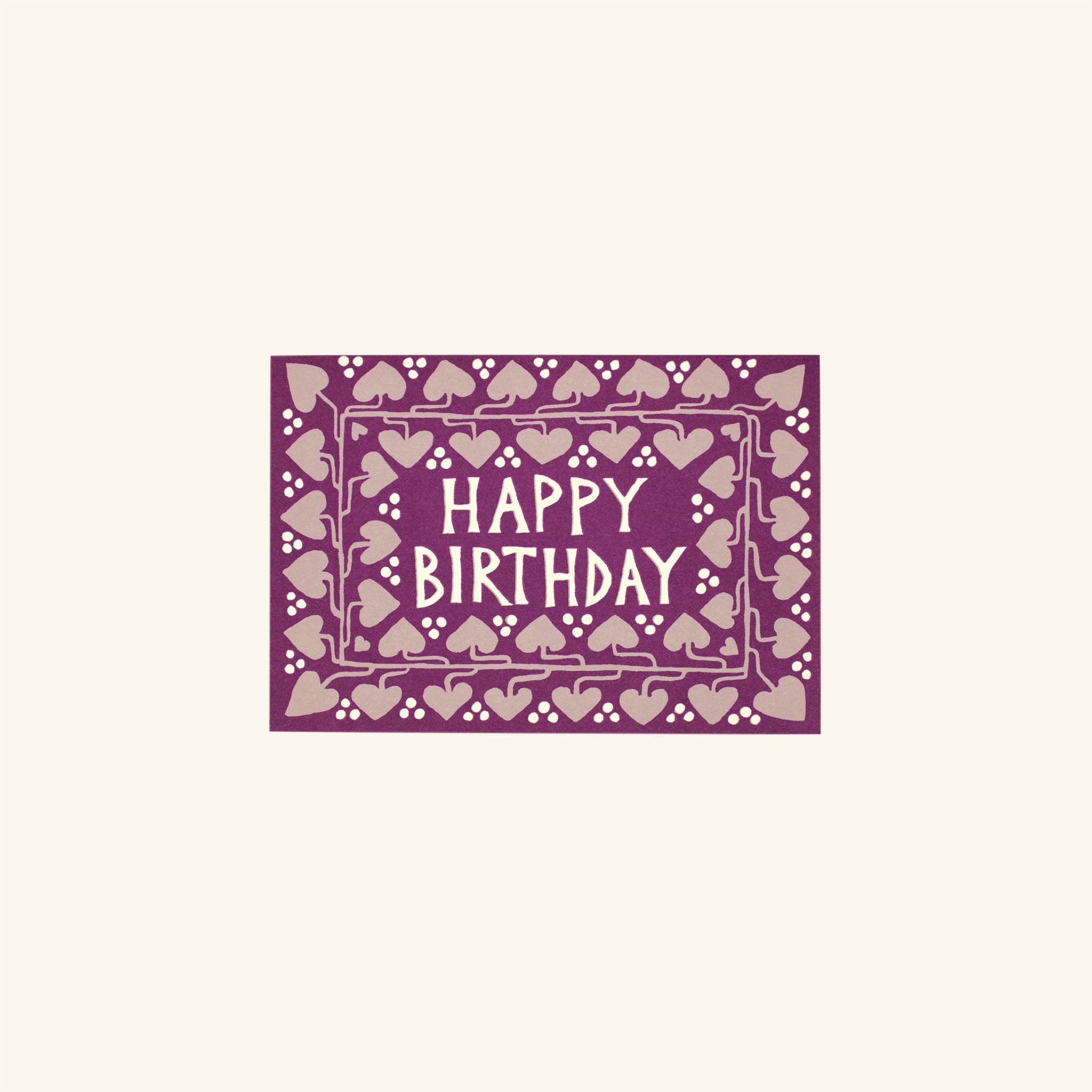 Hearts Happy Birthday Card