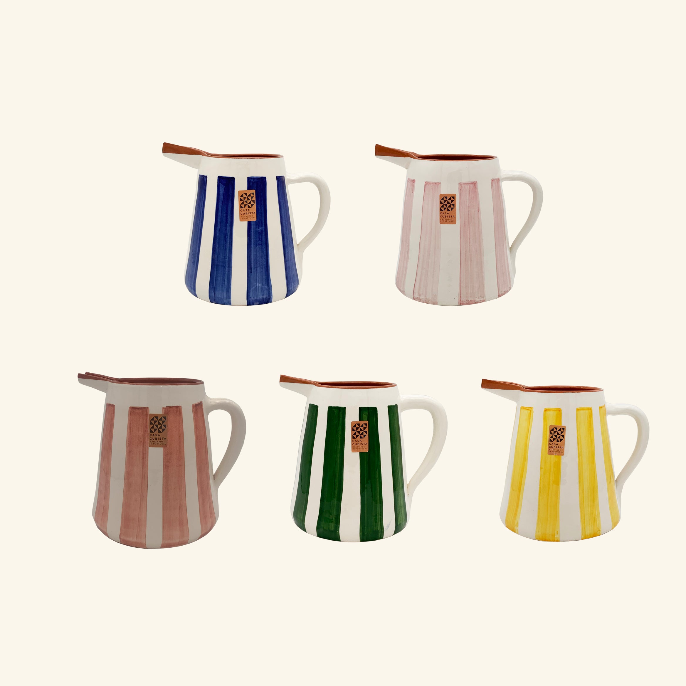 Bold Stripe Pitcher