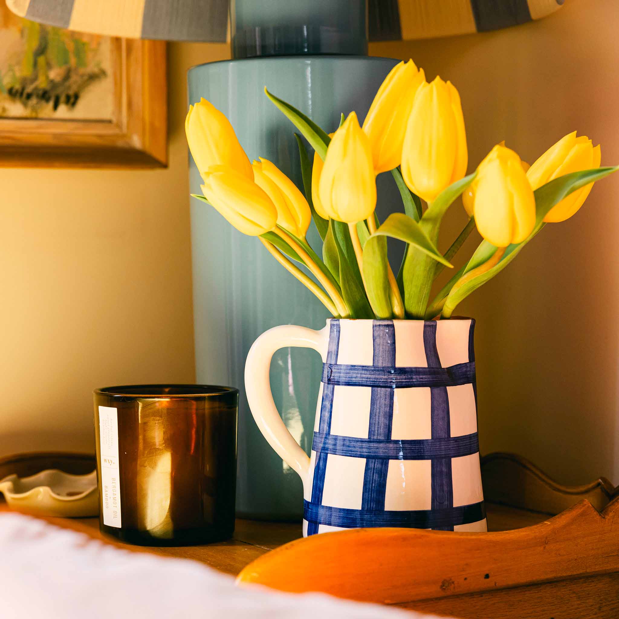 Gingham Jug