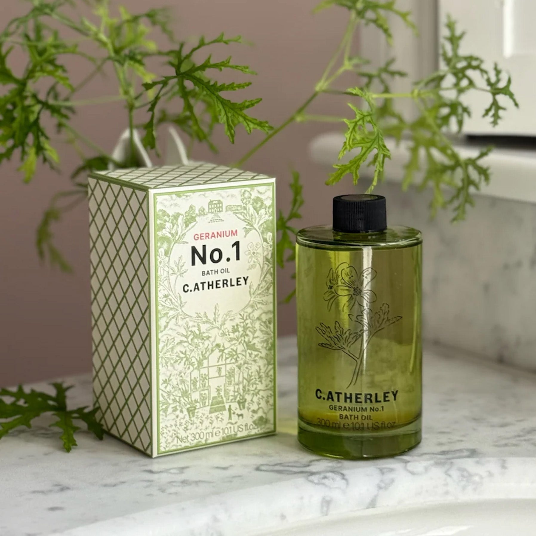 No. 1 Geranium Bath Oil C.Atherley London