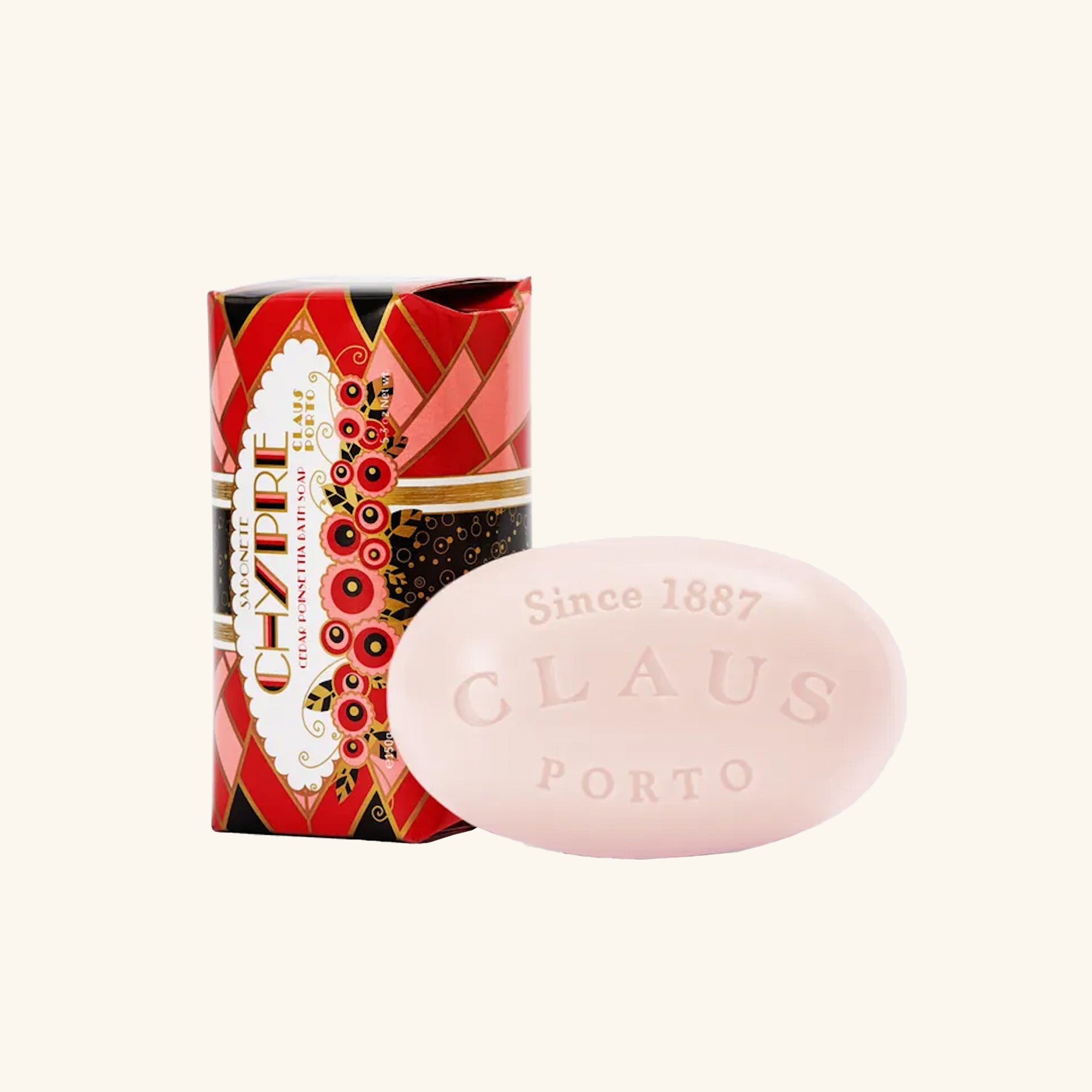 Chypre Cedar Poinsettia Soap Claus Porto
