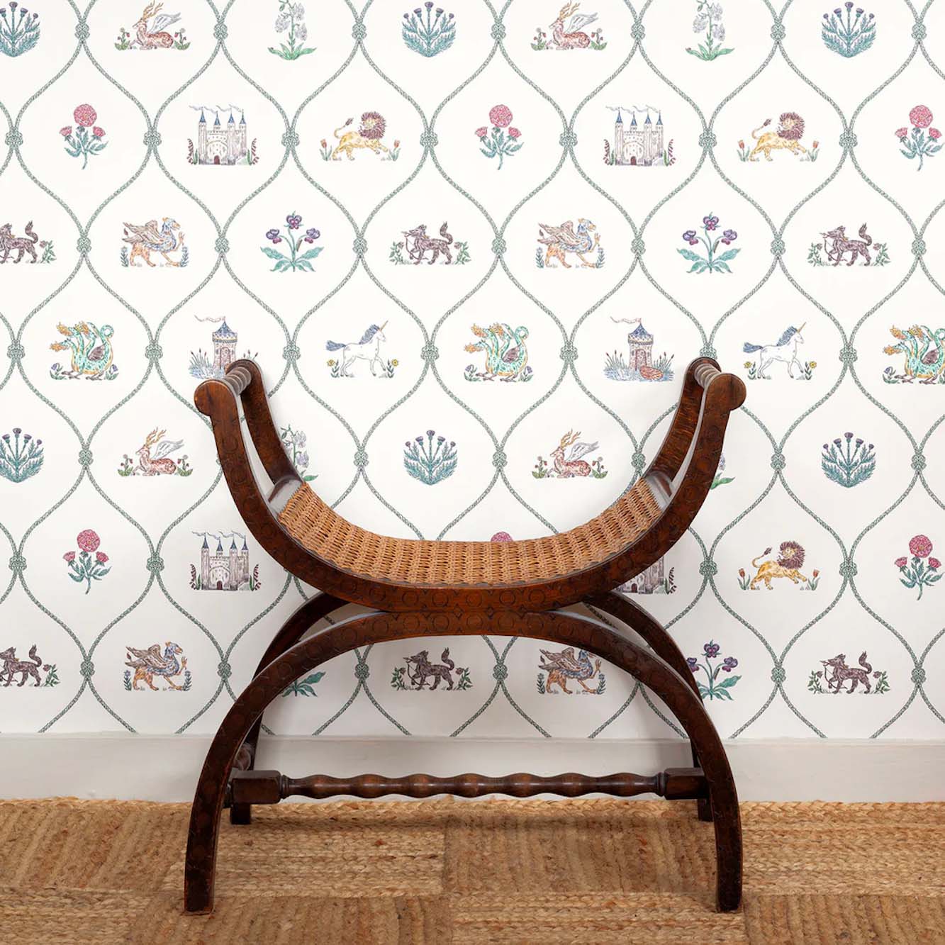 Heraldic Wallpaper by Fee Greening