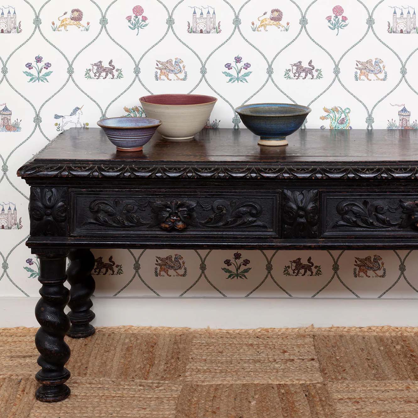 Heraldic Wallpaper by Fee Greening