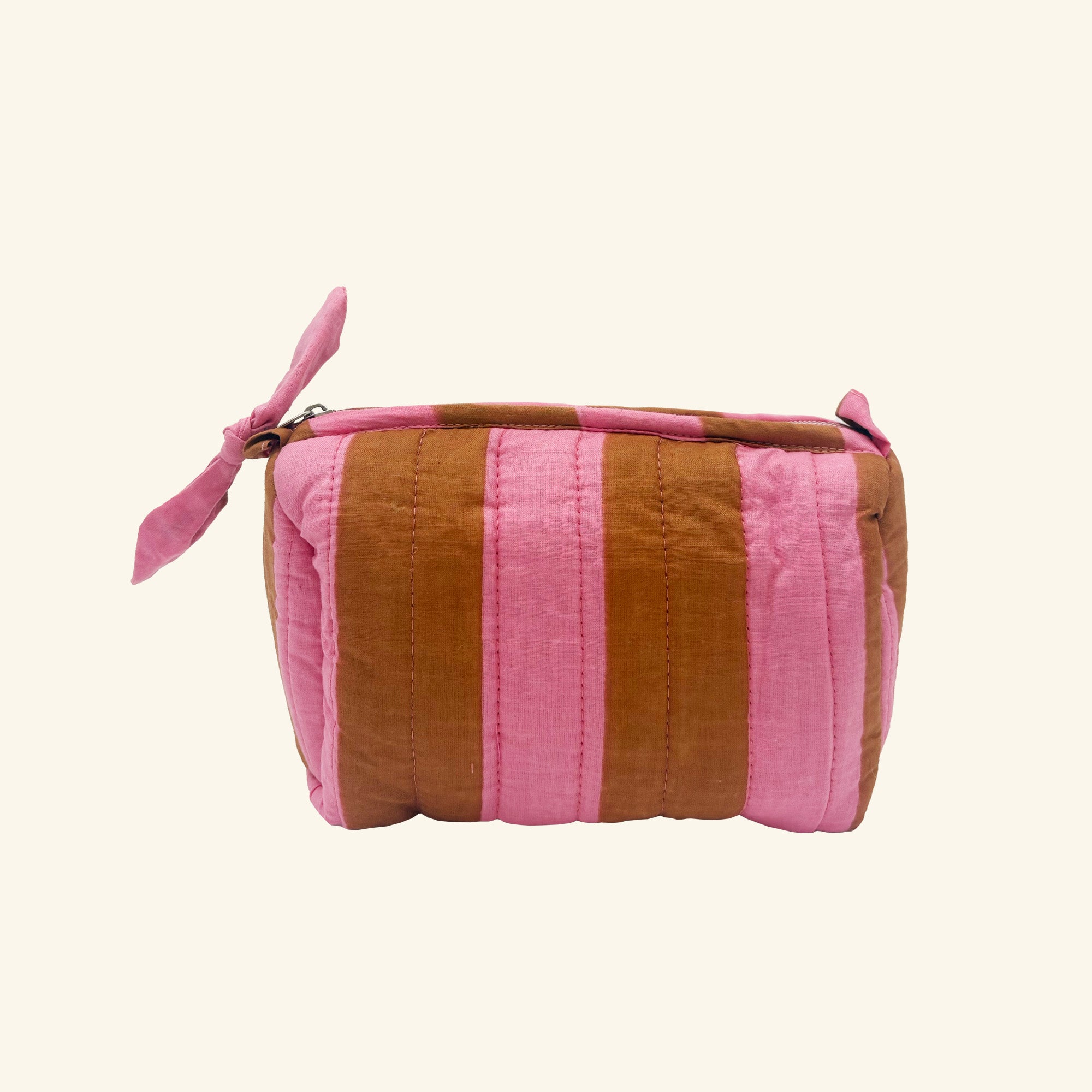 Wide Stripe Wash Bag