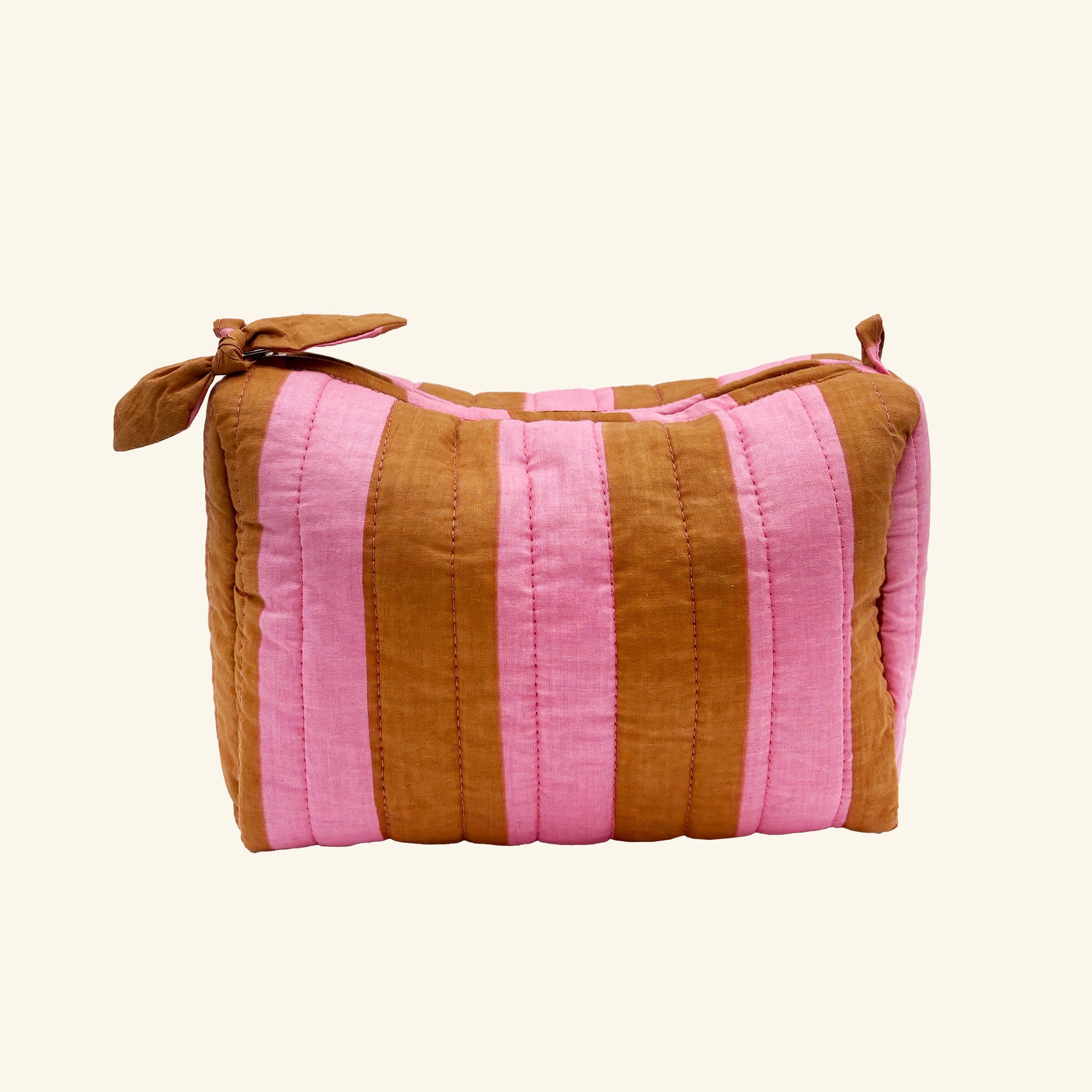Wide Stripe Wash Bag
