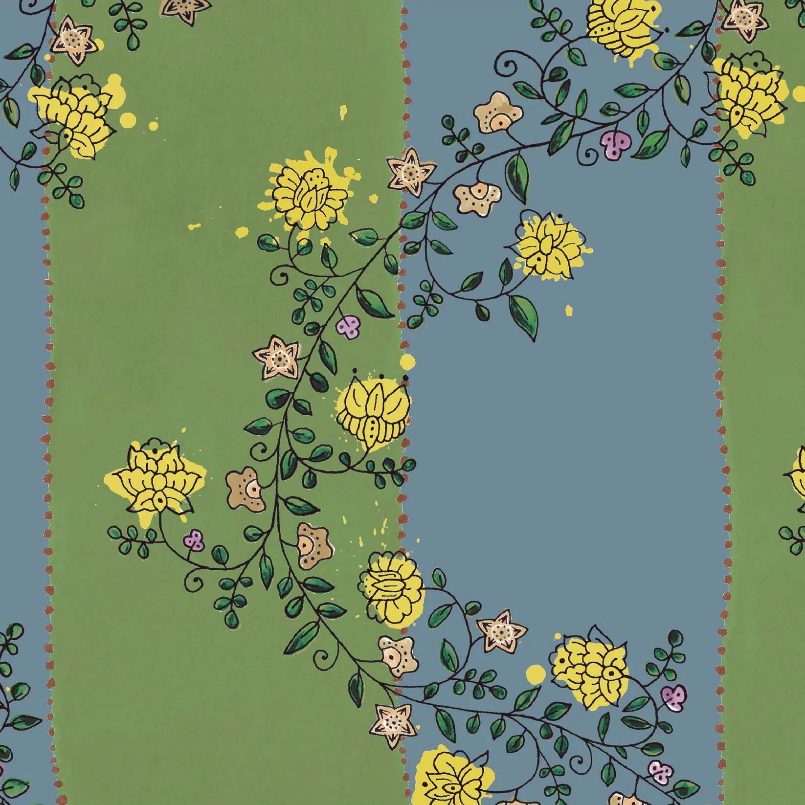 Vine Blots Wallpaper