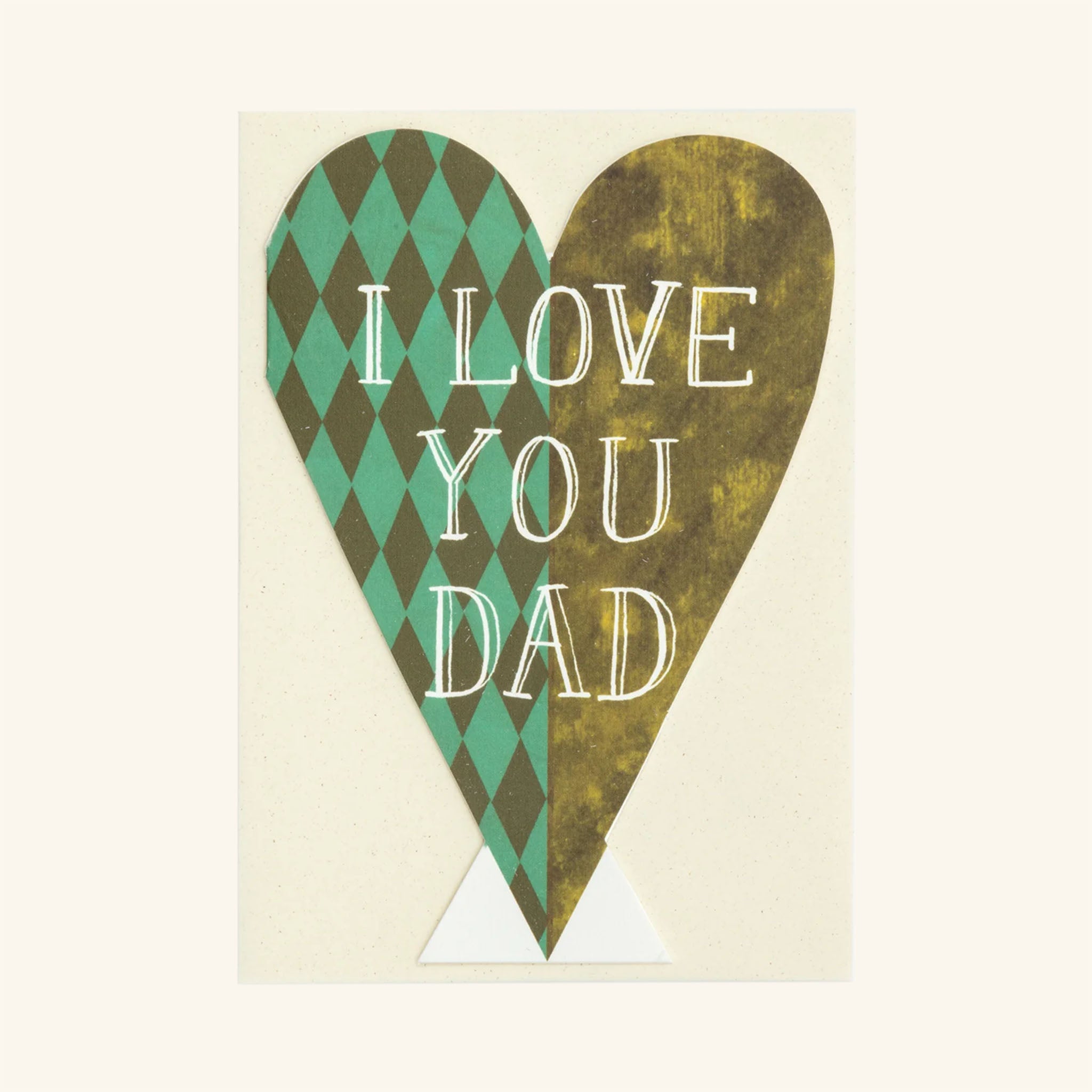 I Love You Dad Heart Card