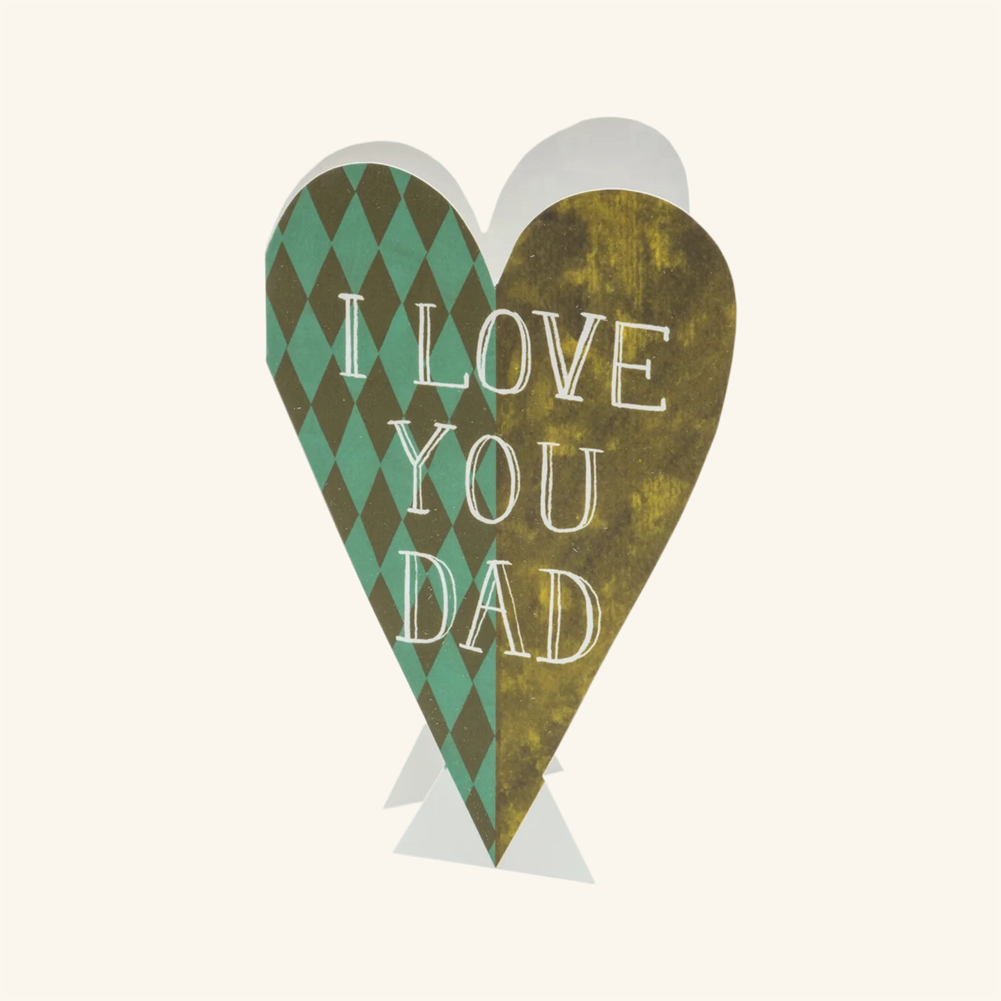I Love You Dad Heart Card