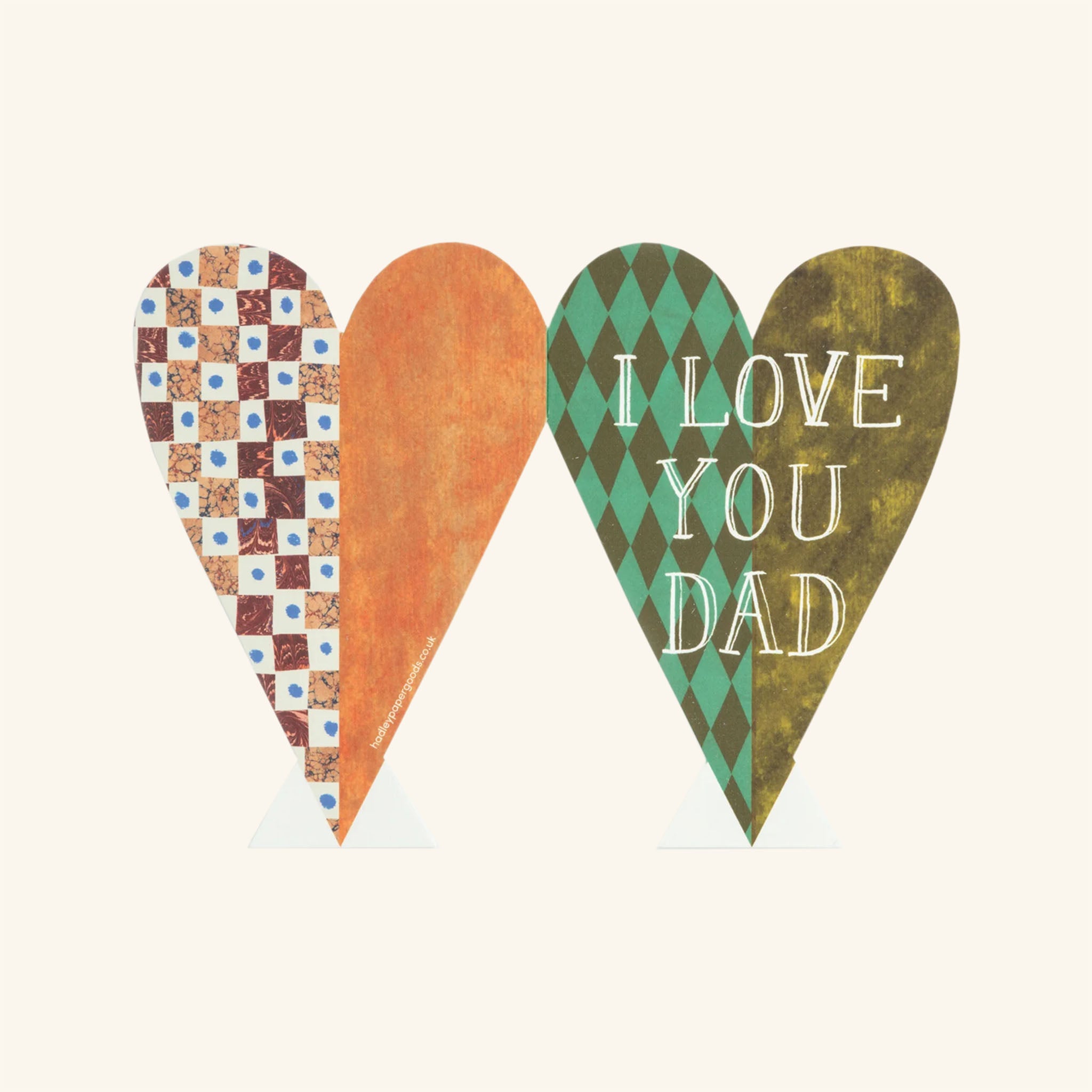 I Love You Dad Heart Card