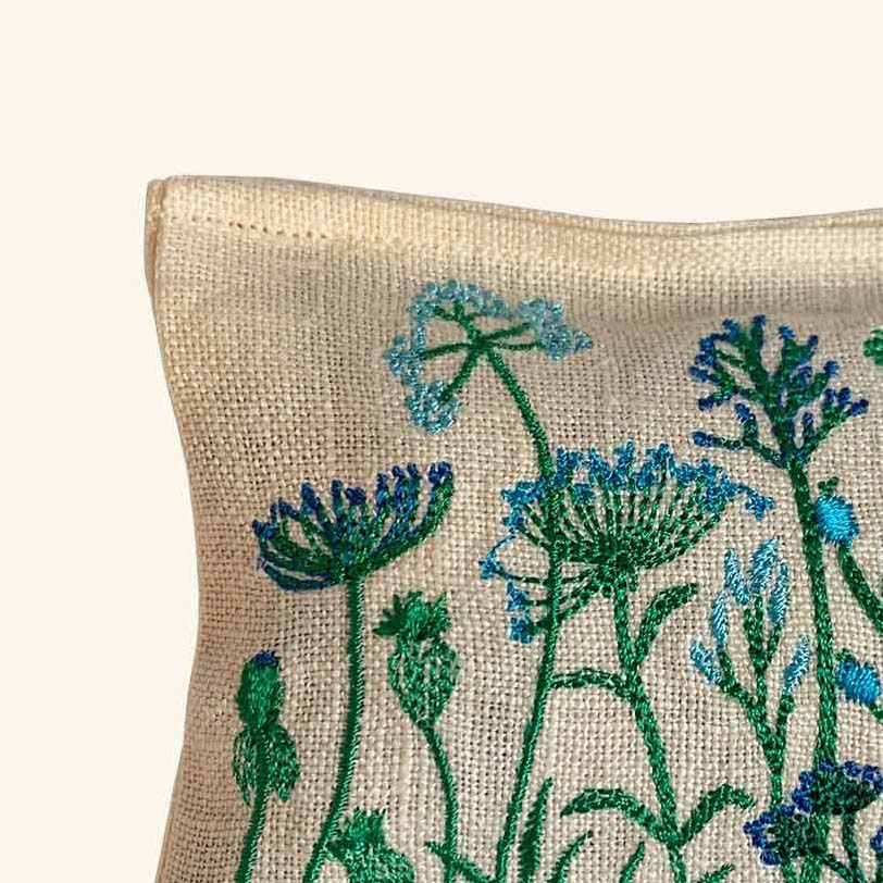 Embroidered Lavender Bag