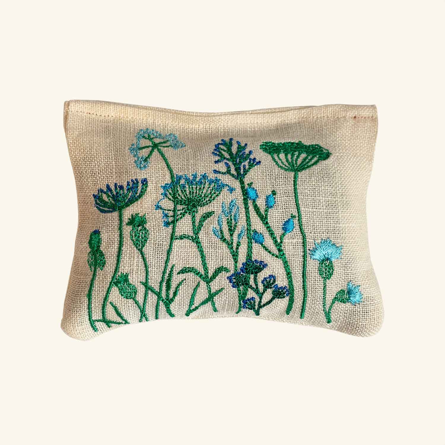 Embroidered Lavender Bag