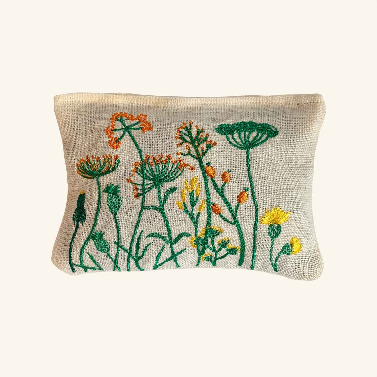 Embroidered Lavender Bag