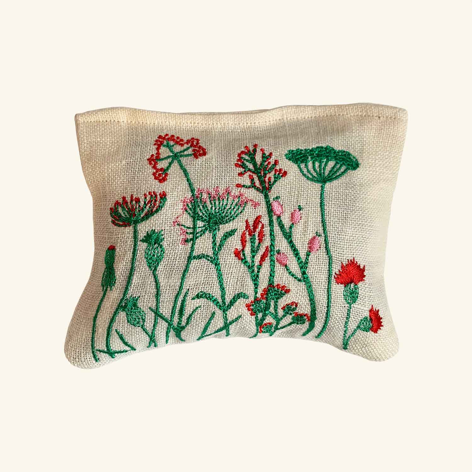 Embroidered Lavender Bag