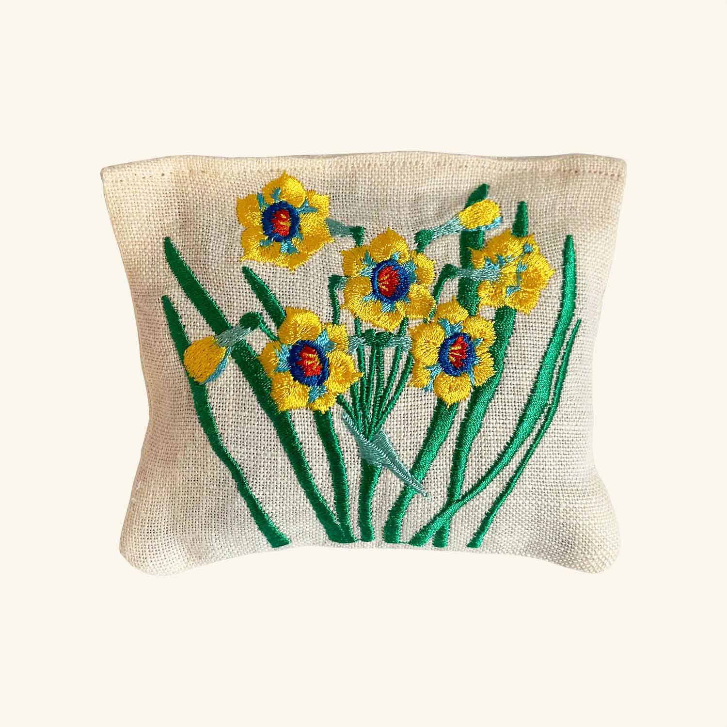 Embroidered Lavender Bag