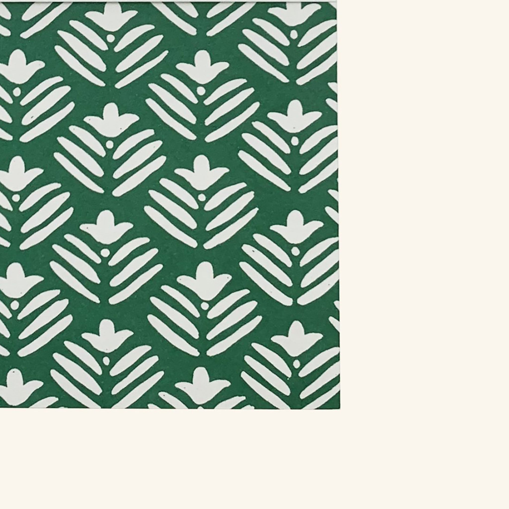 A5 Green Flower Notebook Heather Evelyn