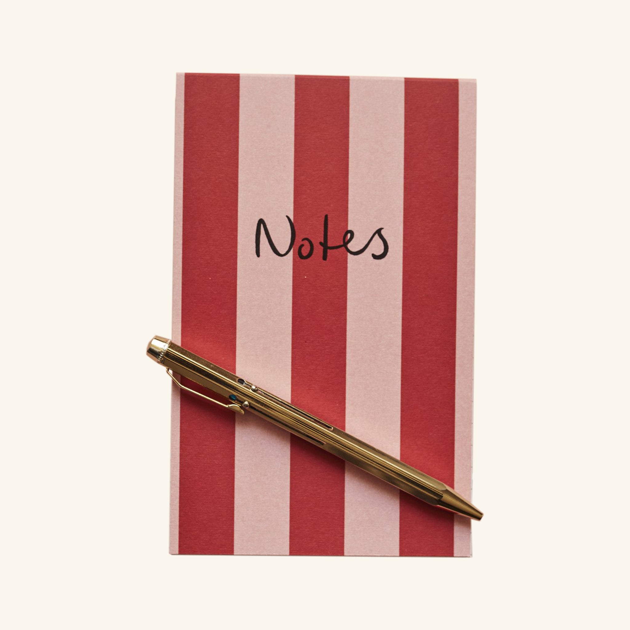Pink and Red Stripe Notepad