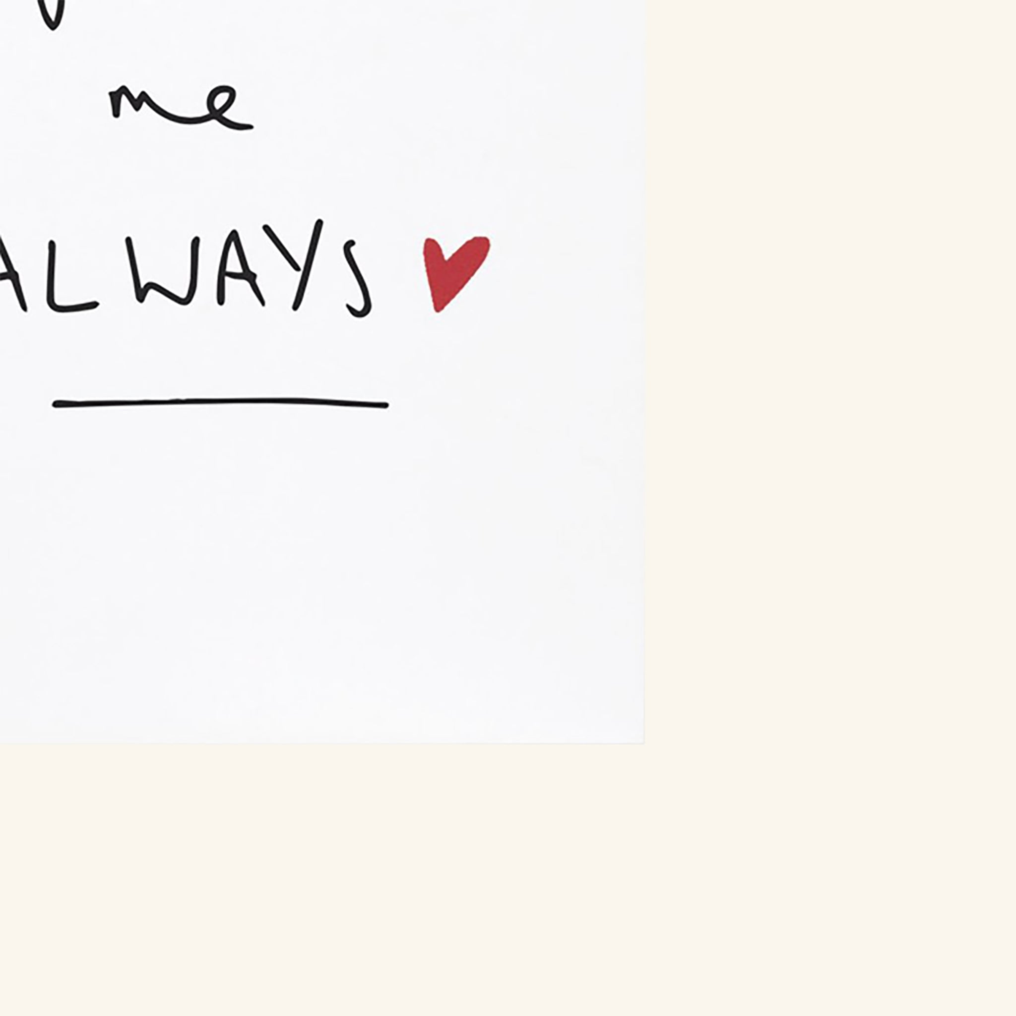 You and Me Always Card Heather Evelyn