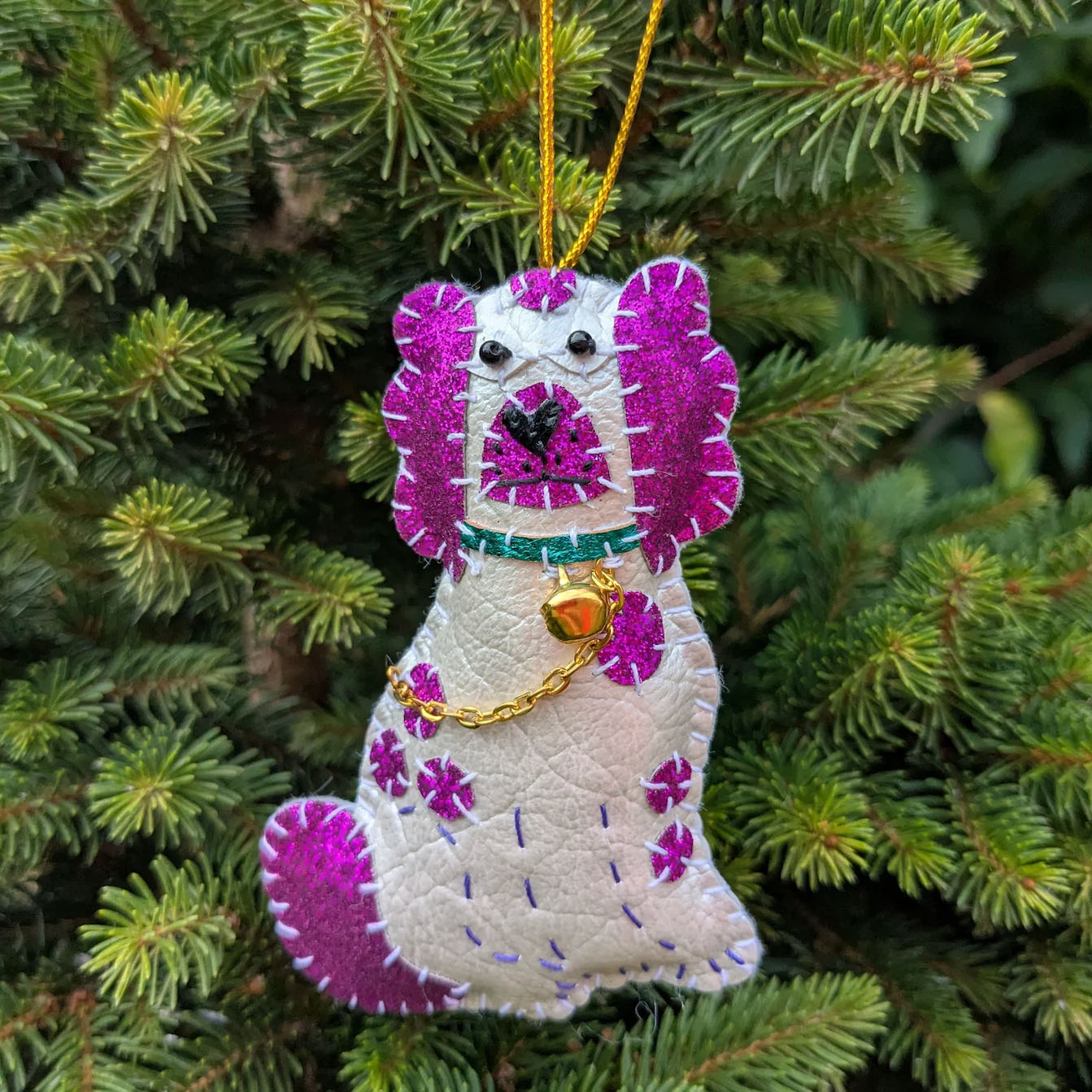 Staffordshire Spaniel Pair Christmas Decoration