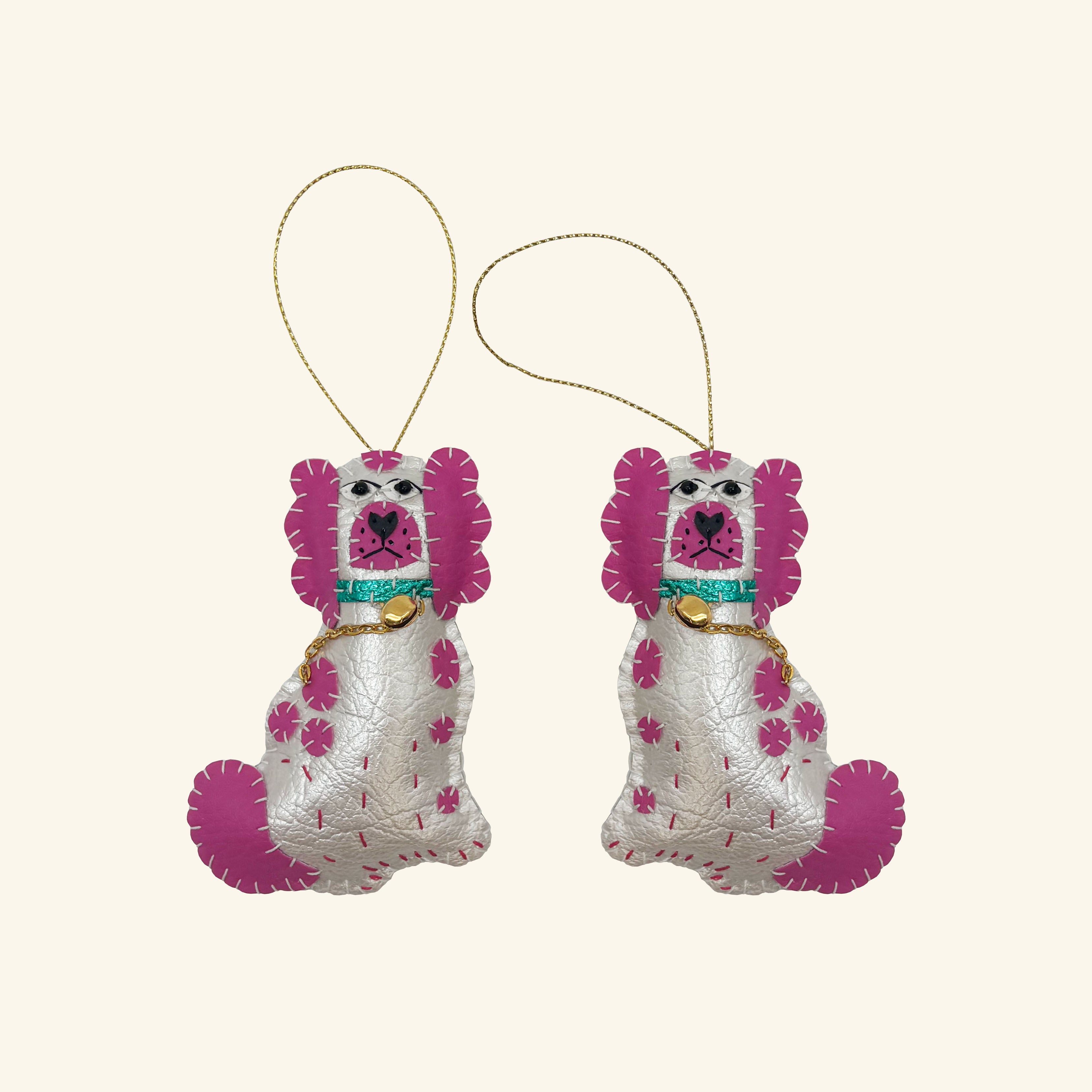 Staffordshire Spaniel Pair Christmas Decoration