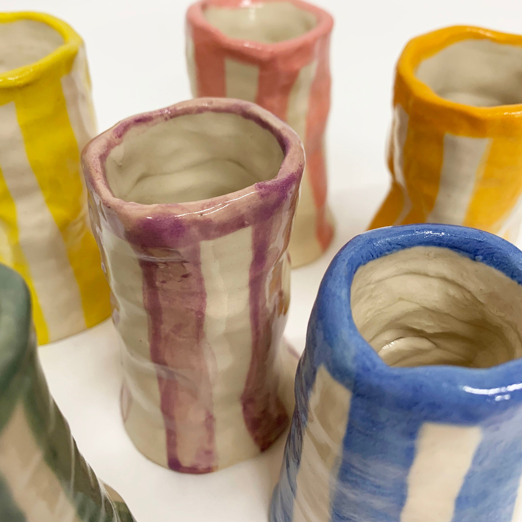 Candy Stripe Bud Vase