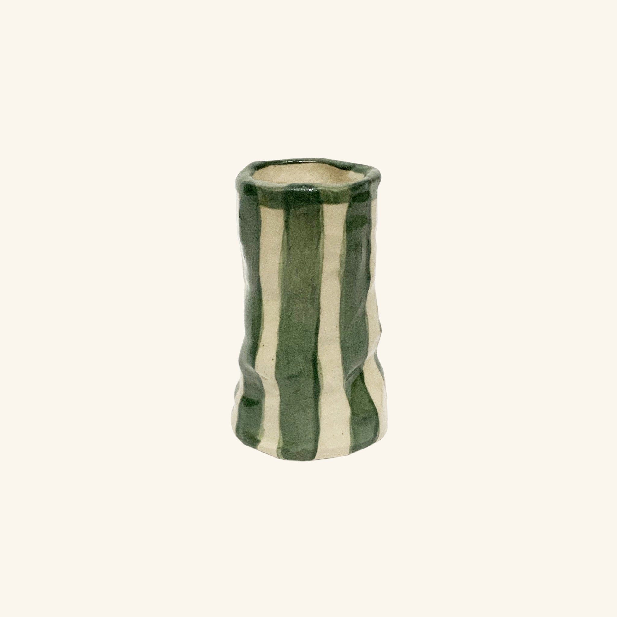 Candy Stripe Bud Vase