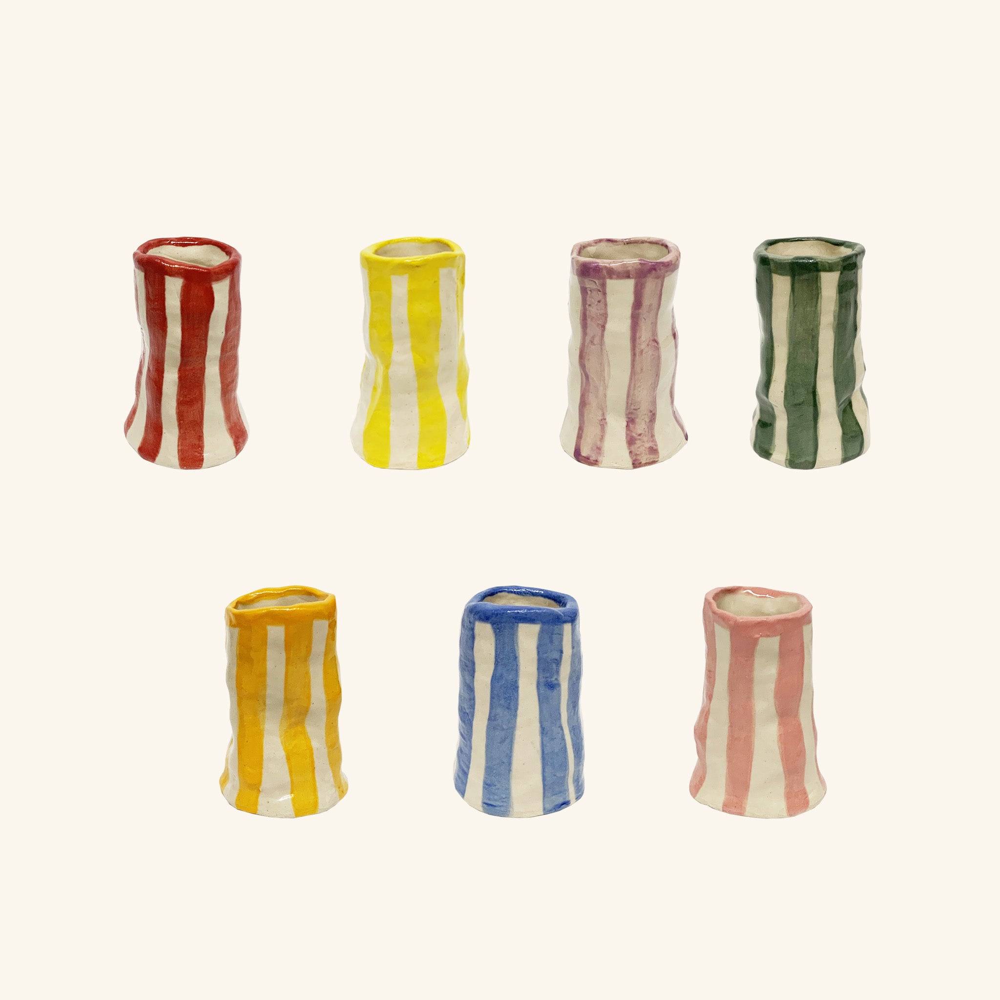 Candy Stripe Bud Vase