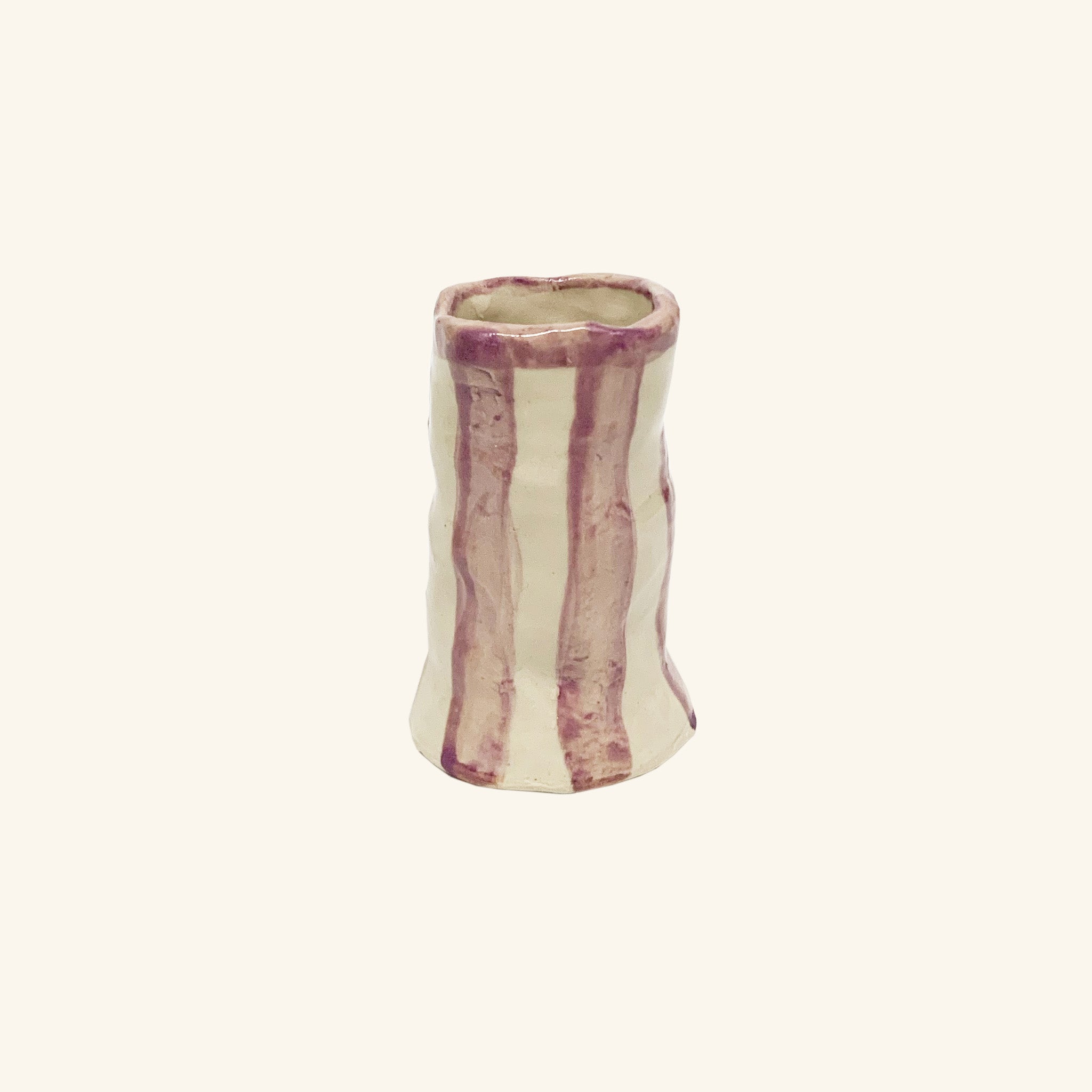 Candy Stripe Bud Vase