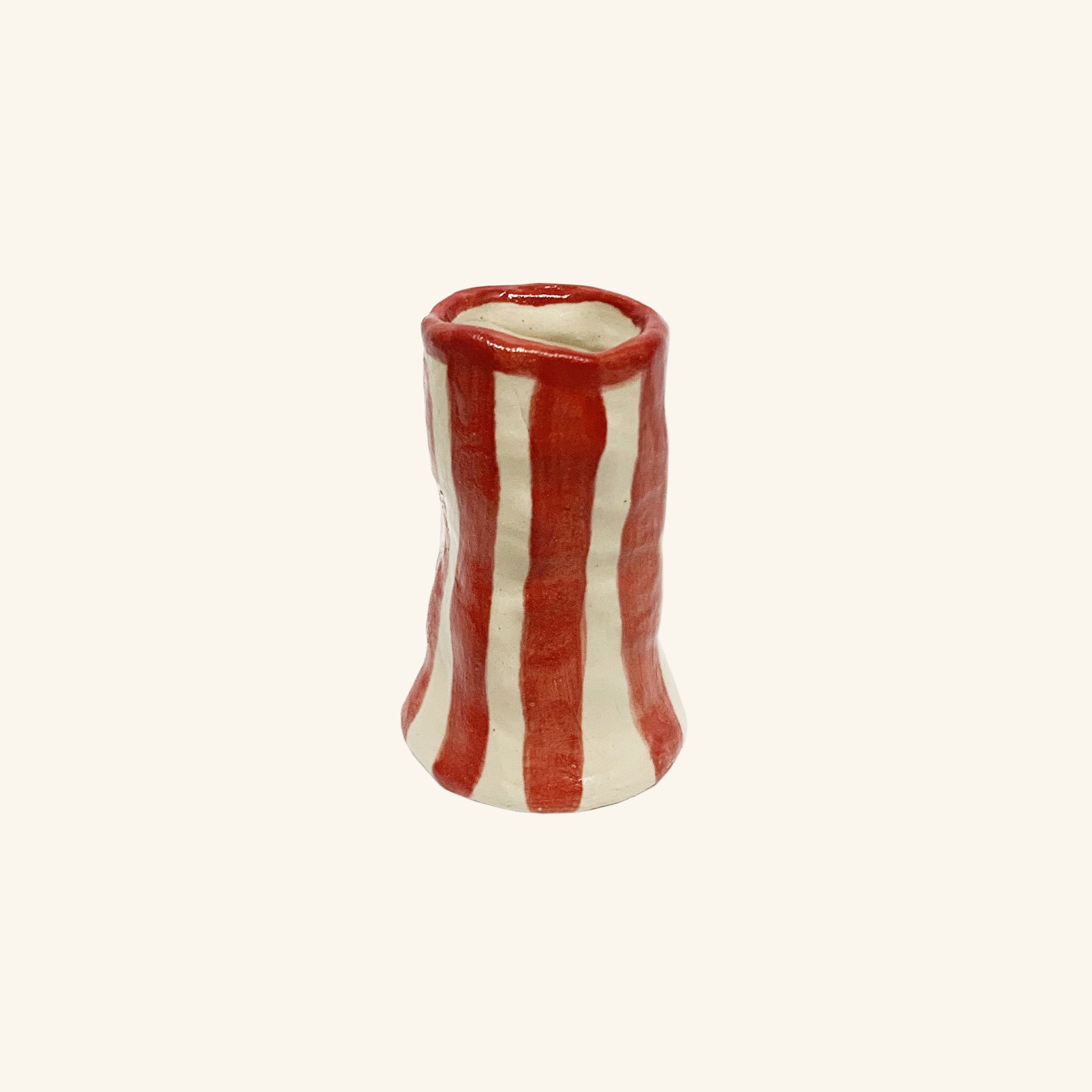 Candy Stripe Bud Vase
