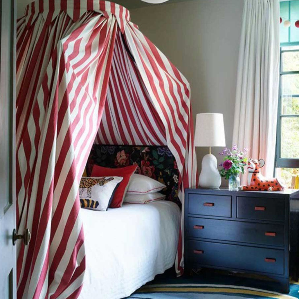 Devon Stripe Fabric Ian Mankin