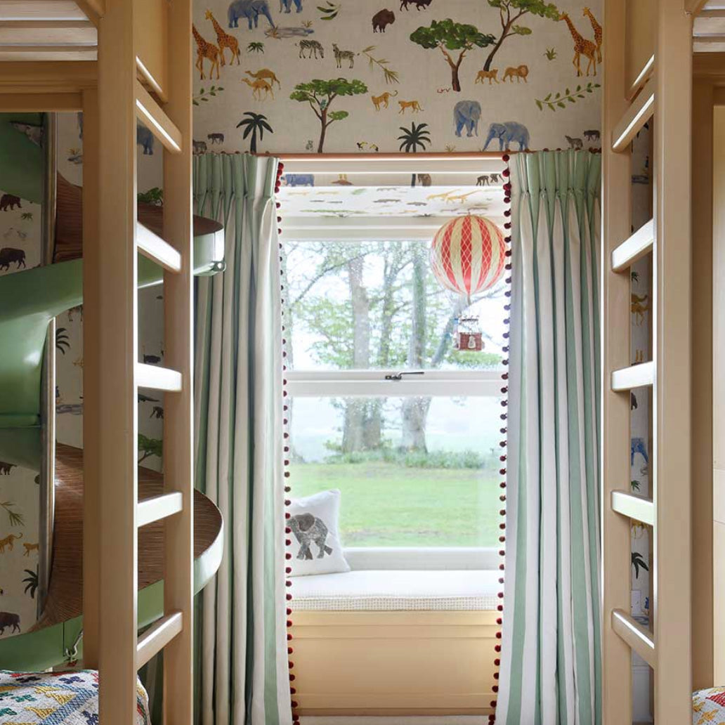 Devon Stripe Fabric Ian Mankin