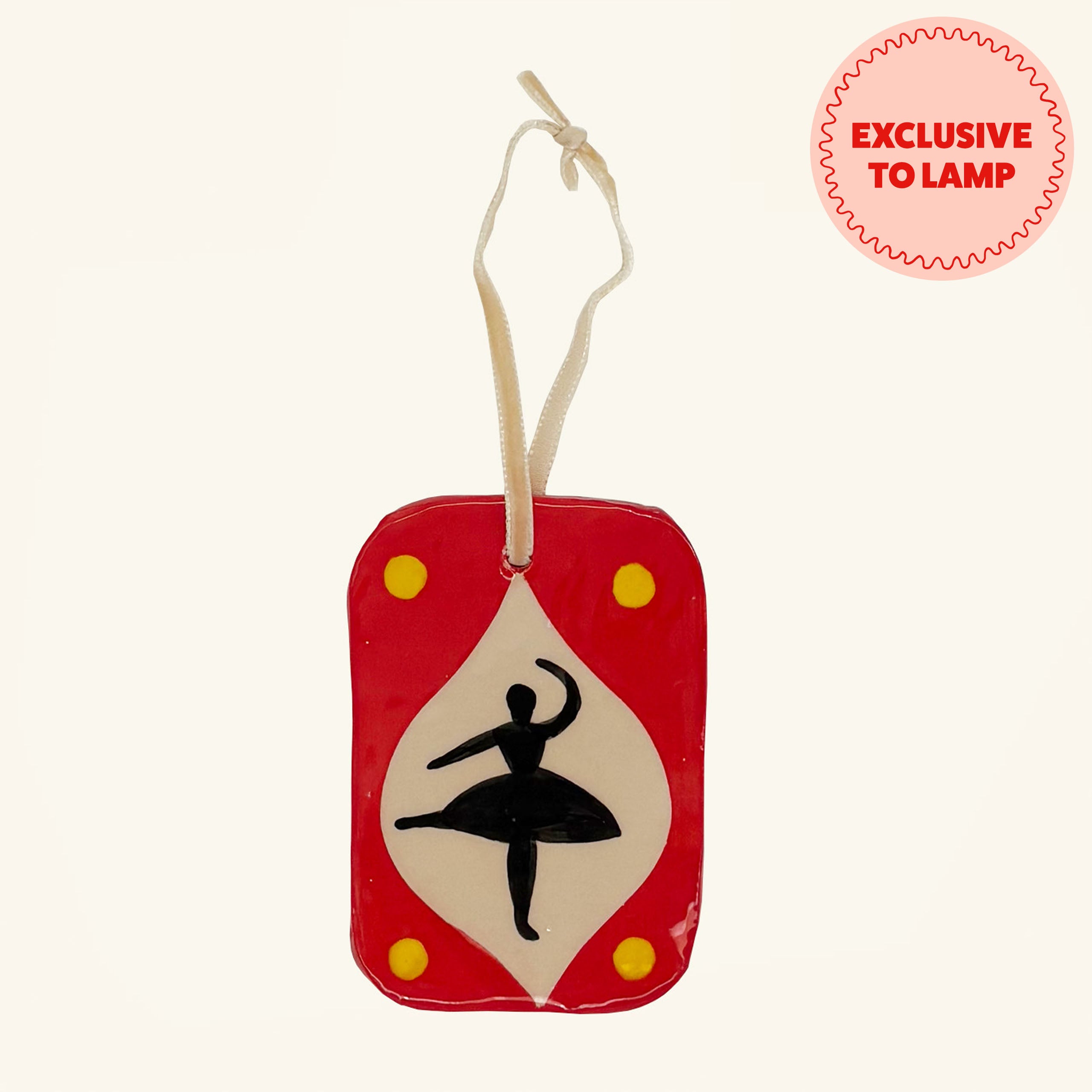 Ceramic Christmas Dancer Ornament