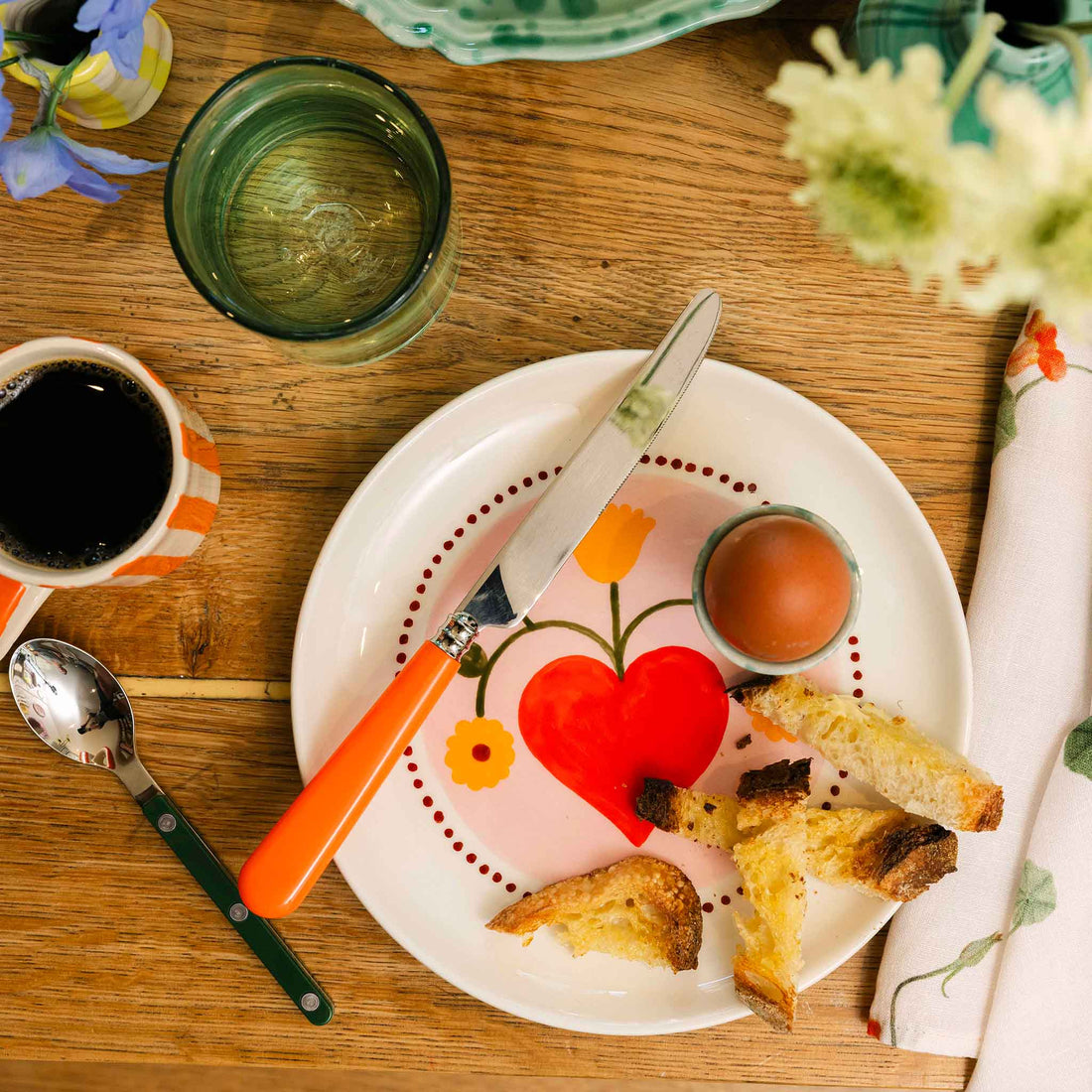 Heart and Flower Plate